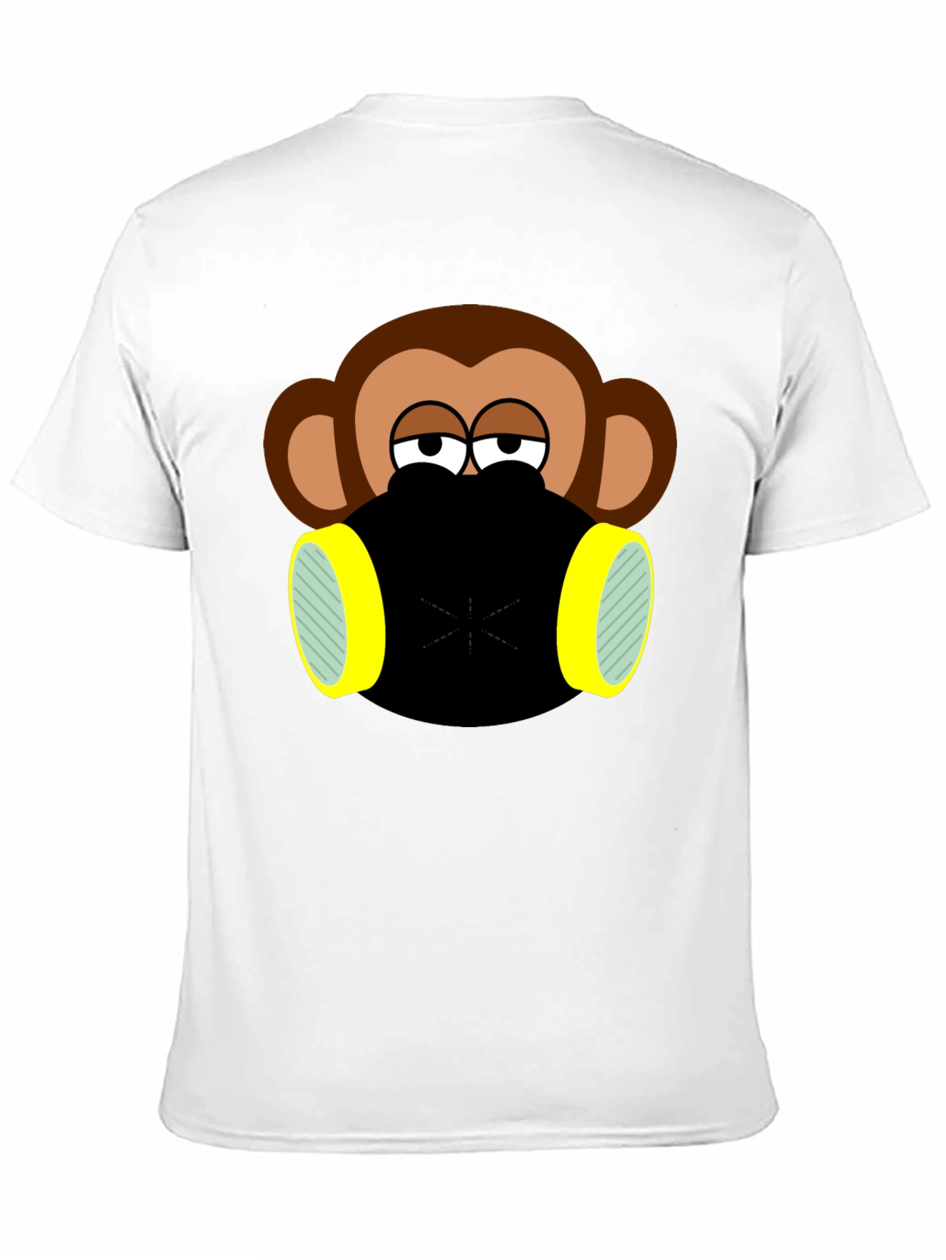 Monkey Gas Mask Graphic T-Shirt