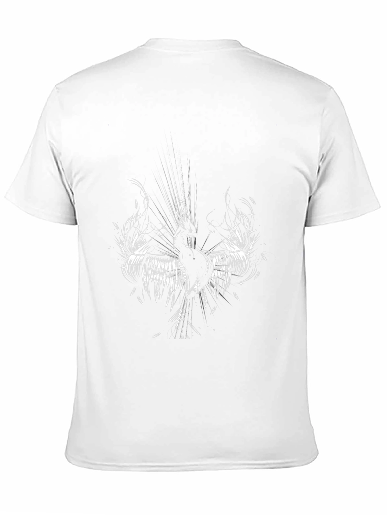 Mens Black T-Shirt with Graphic Design