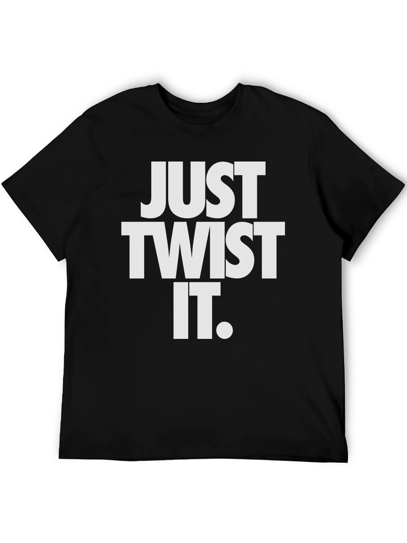 Just Twist It Black T-Shirt