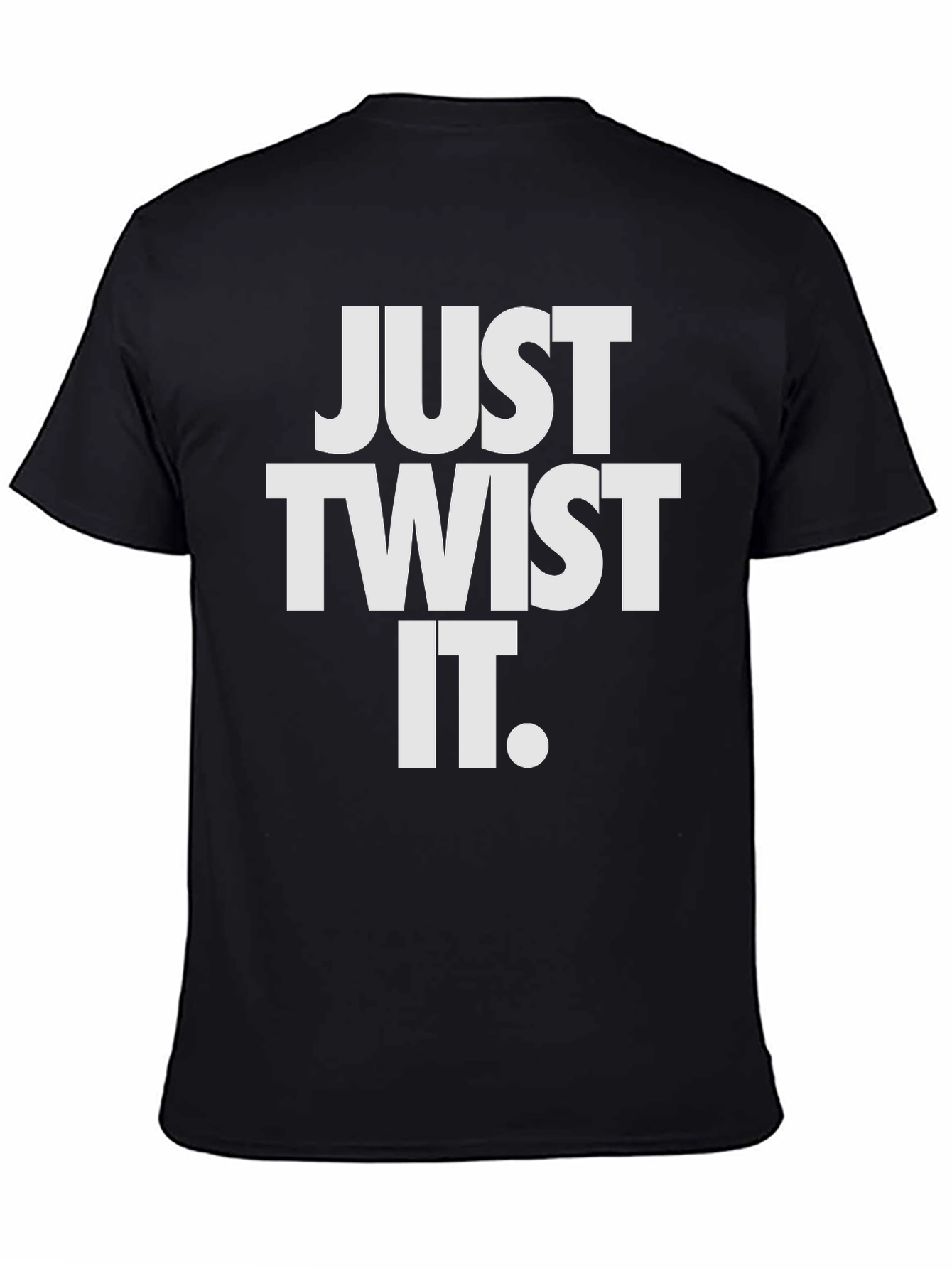 Just Twist It Black T-Shirt
