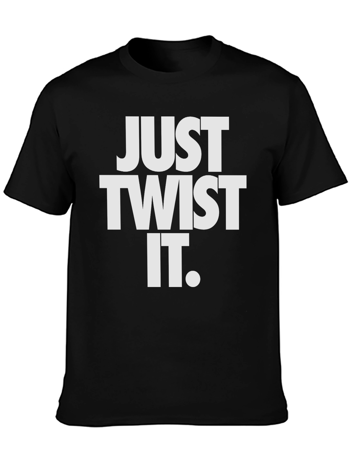 Just Twist It Black T-Shirt