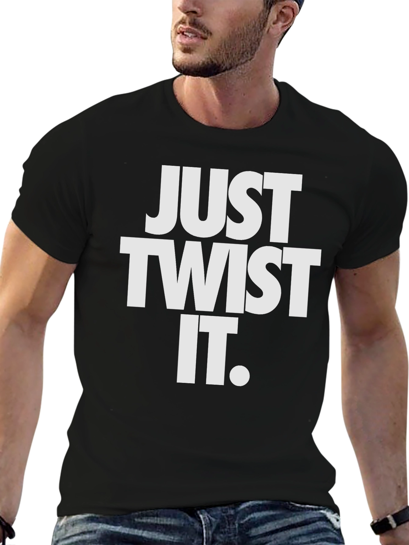 Just Twist It Black T-Shirt