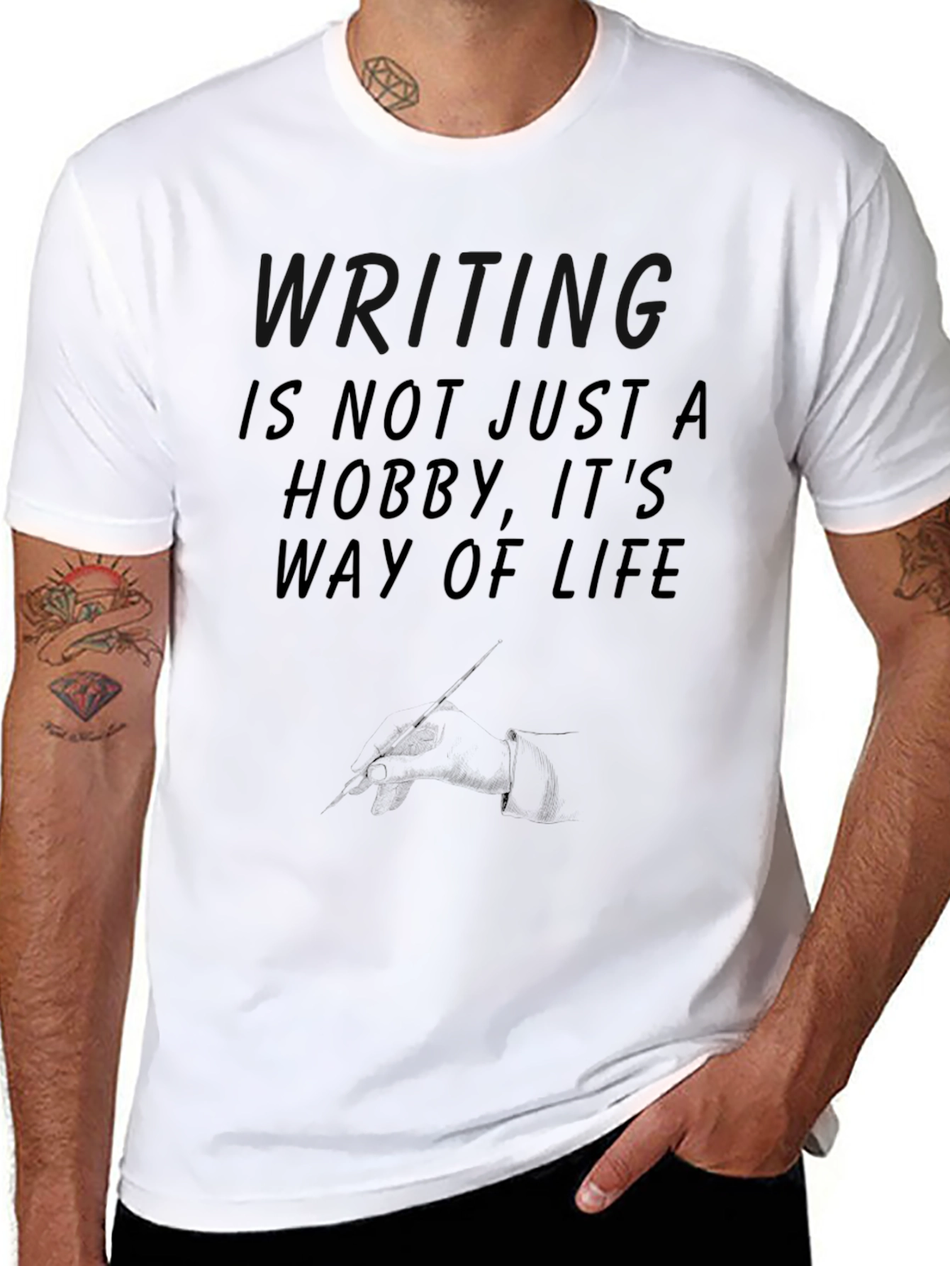 Fishing Lifestyle Black T-Shirt