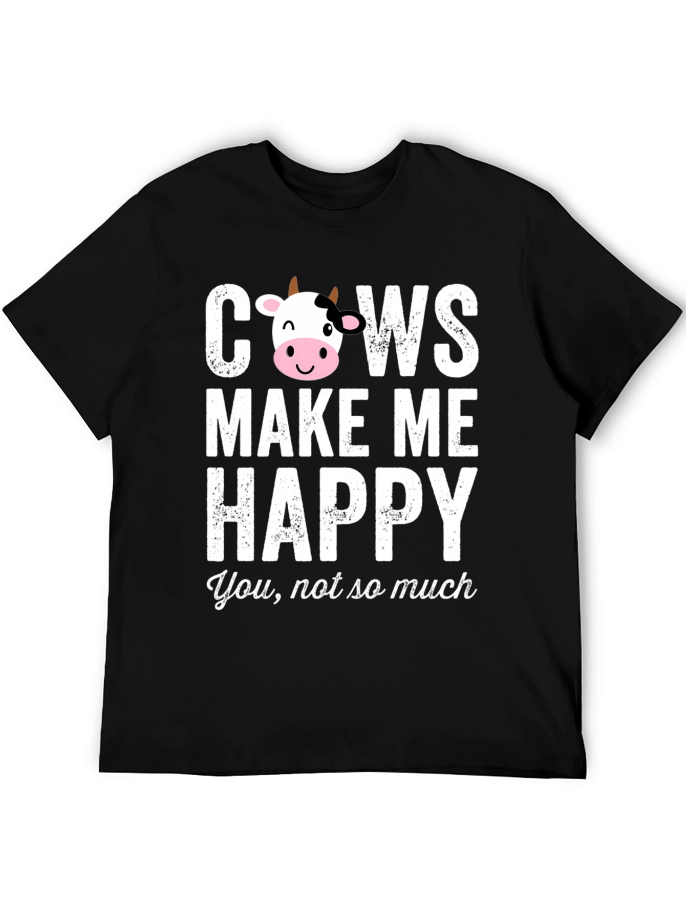 Cows Make Me Happy Graphic T-Shirt