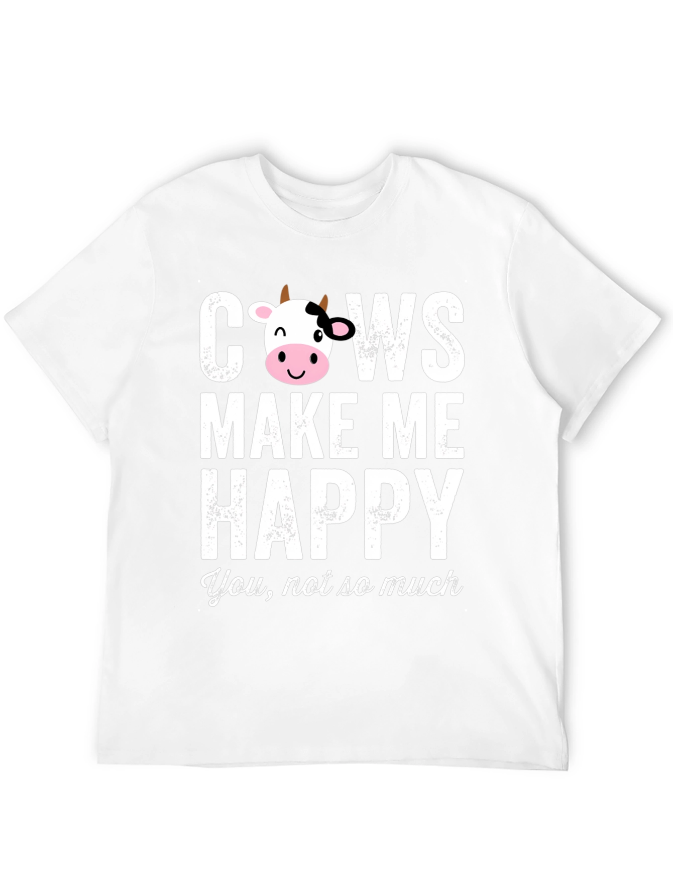 Cows Make Me Happy Graphic T-Shirt