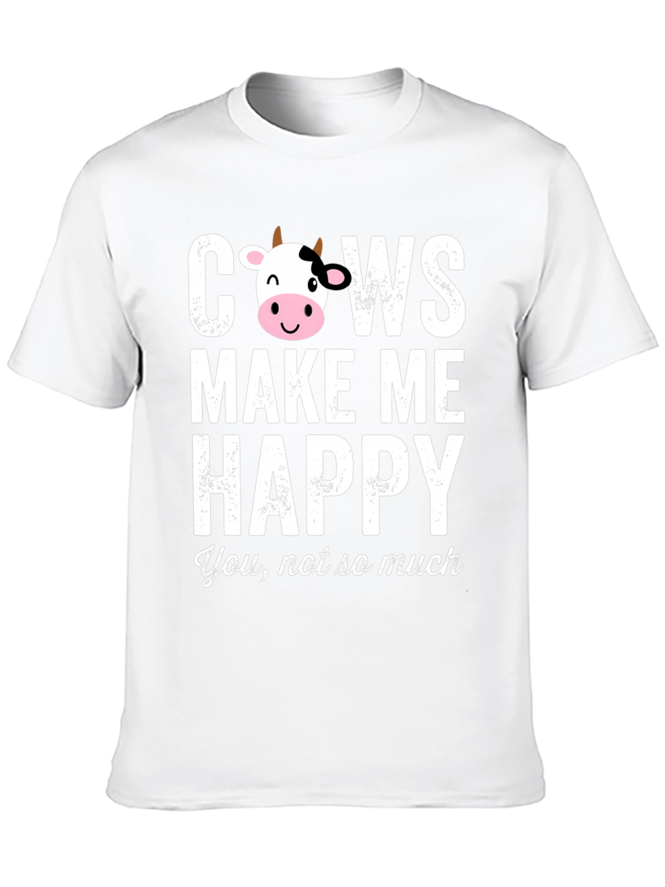 Cows Make Me Happy Graphic T-Shirt