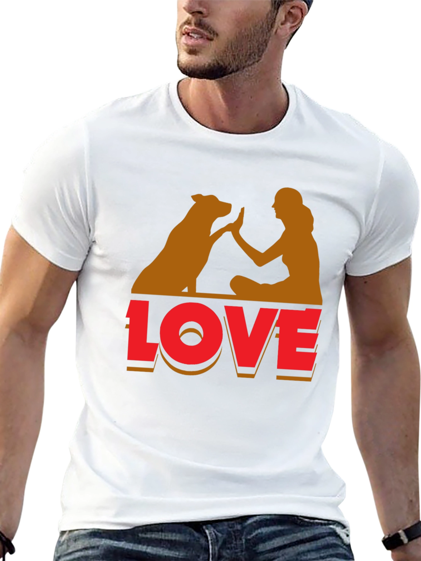 Dog Love T-Shirt - Unisex Casual Tee