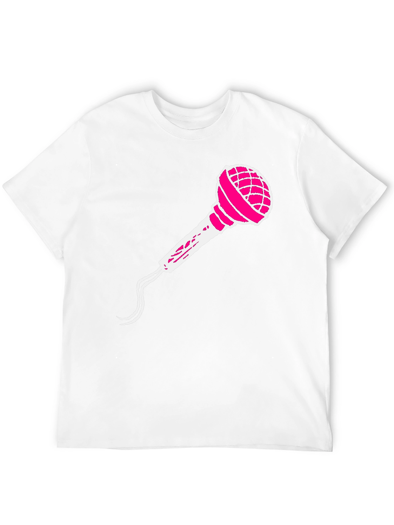 Microphone Graphic Tee - Black