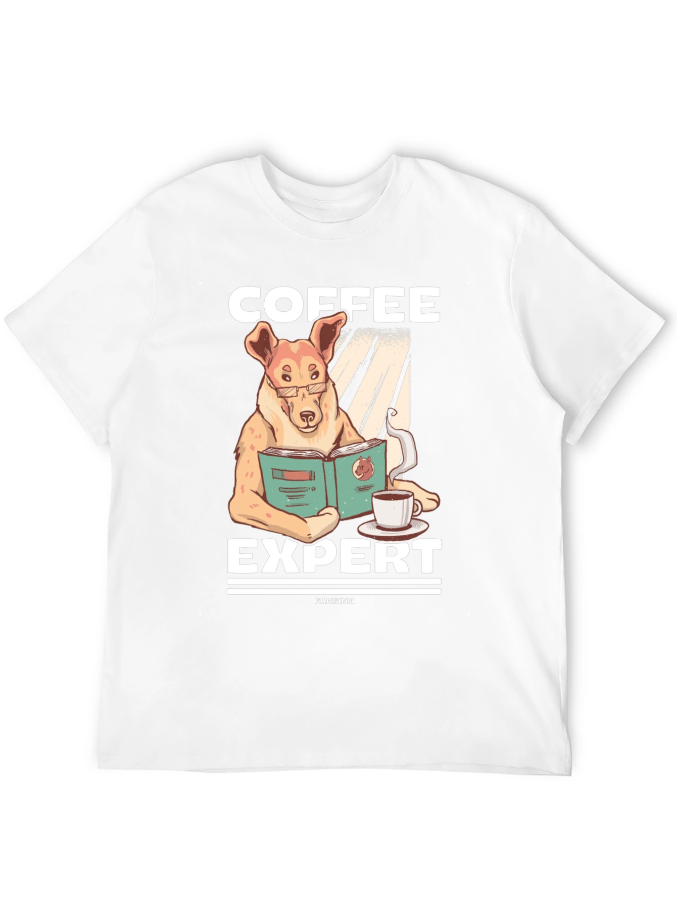 Coffee Expert Dog Graphic T-Shirt