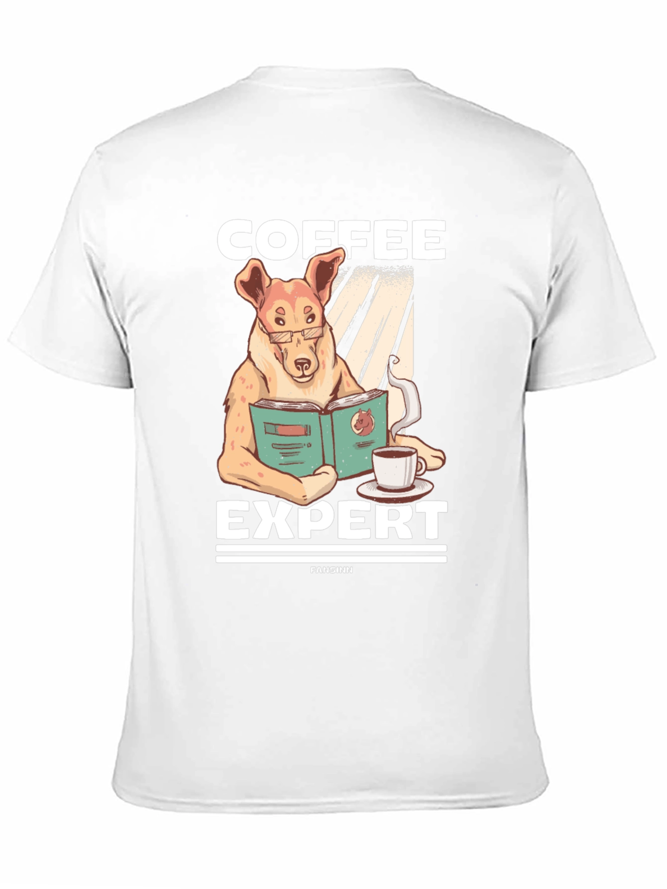 Coffee Expert Dog Graphic T-Shirt