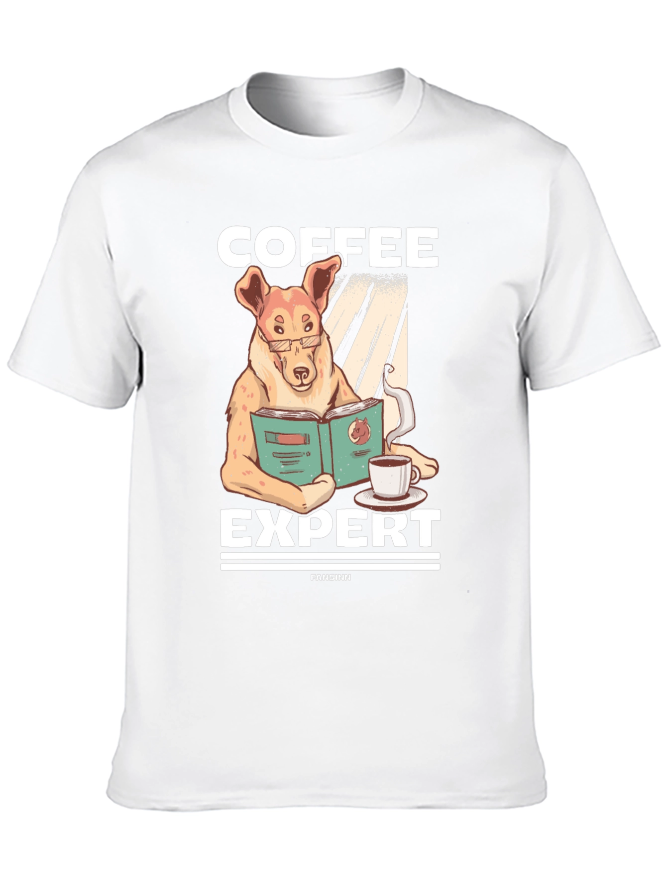 Coffee Expert Dog Graphic T-Shirt