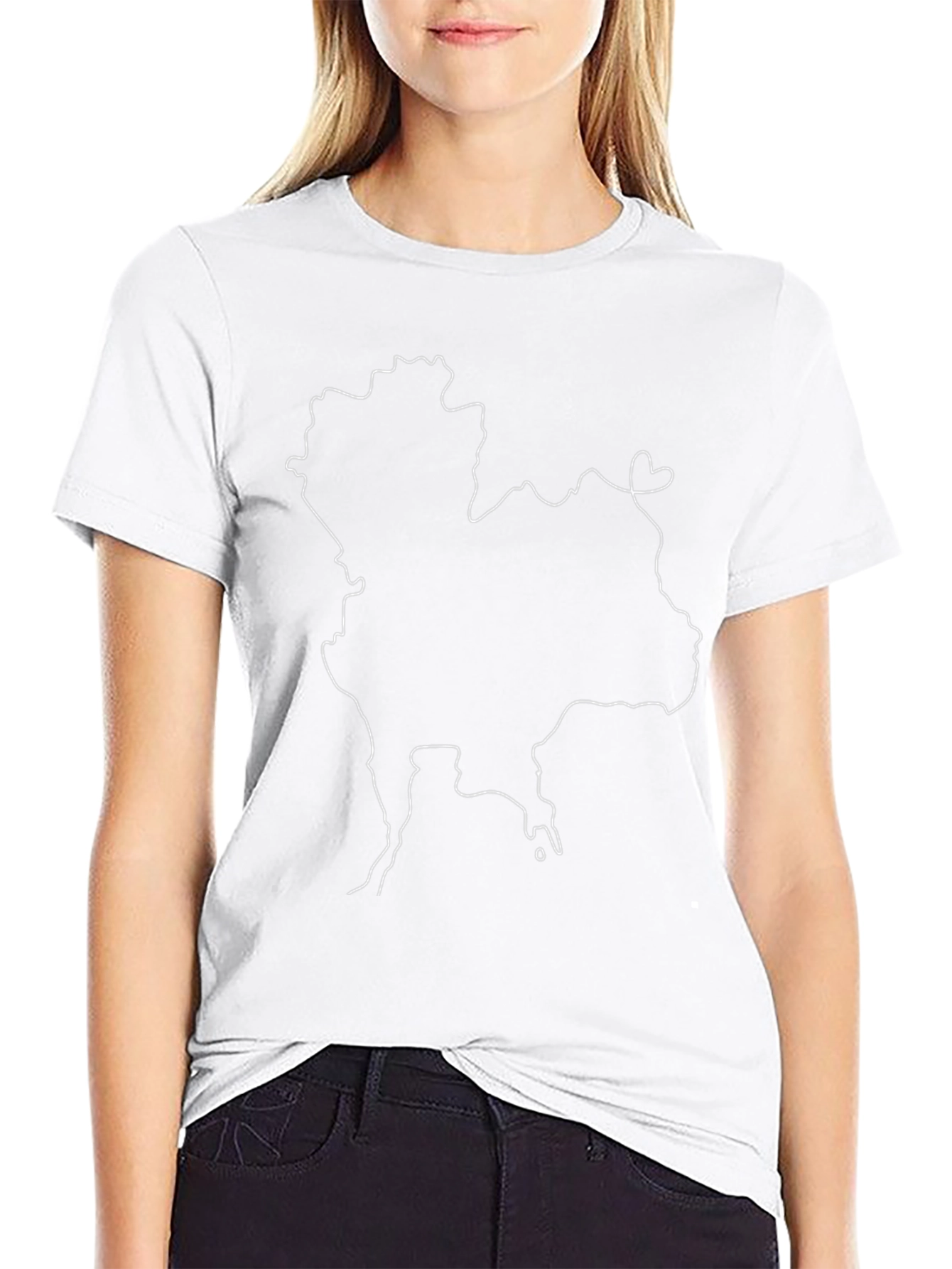 Thailand Outline Graphic Tee - Soft Black T-Shirt
