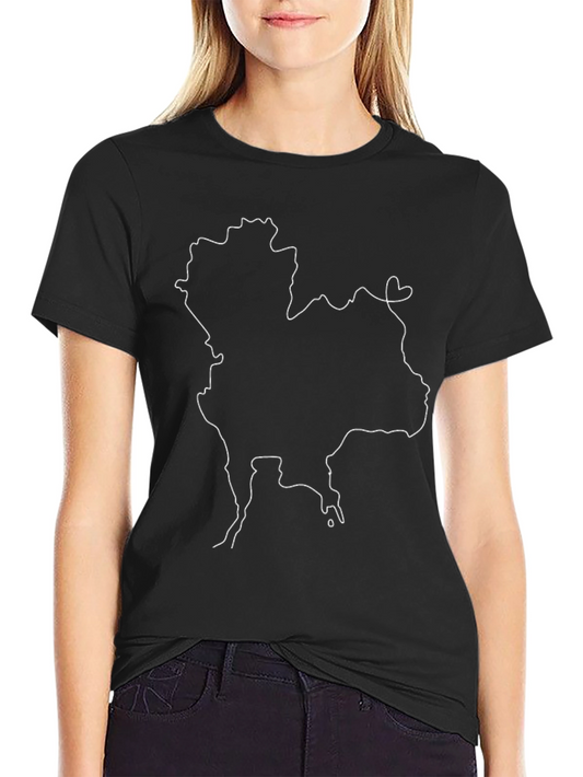 Thailand Outline Graphic Tee - Soft Black T-Shirt