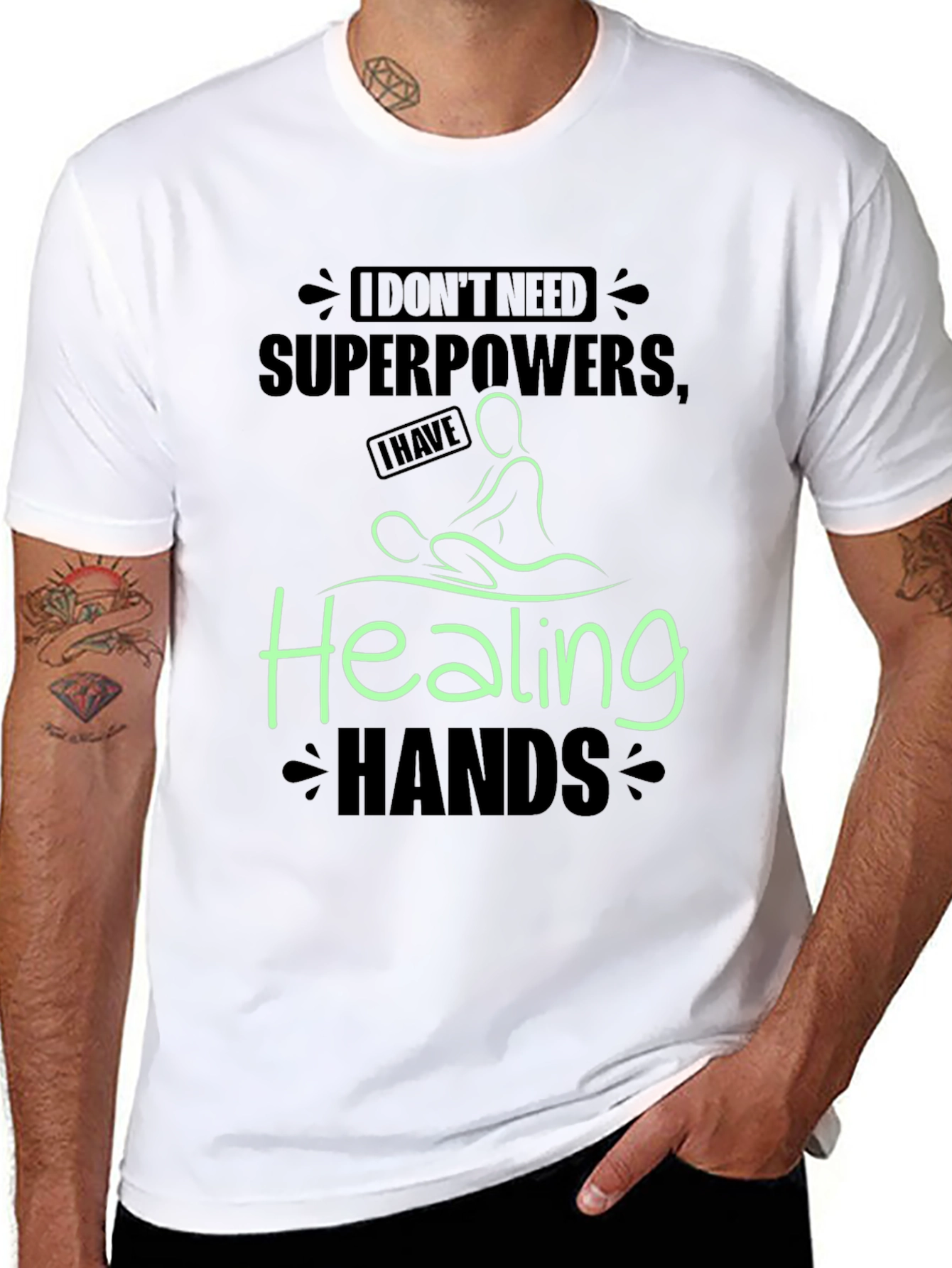 Healing Hands T-Shirt - Massage Therapist Tee