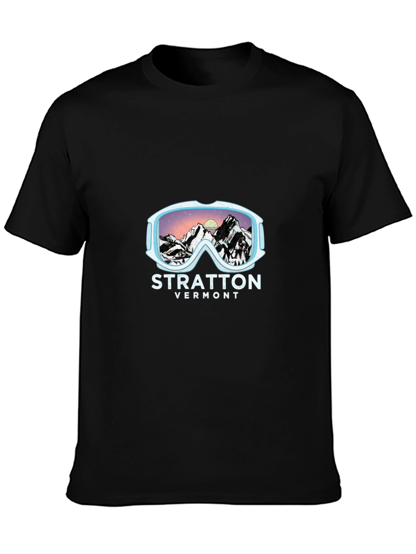 Stratton Vermont Ski Goggles Graphic T-Shirt