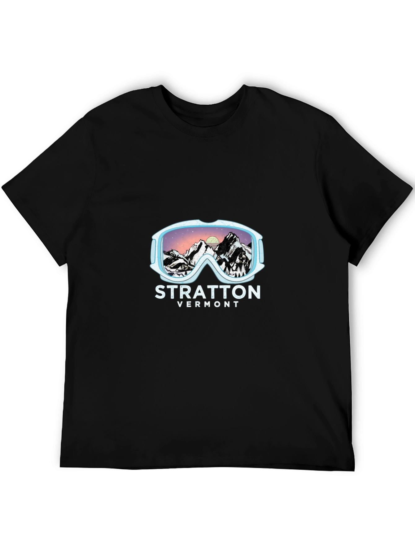 Stratton Vermont Ski Goggles Graphic T-Shirt