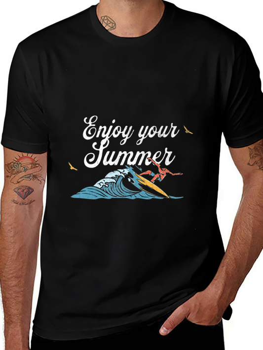 Enjoy Your Summer Surfing Graphic Tee