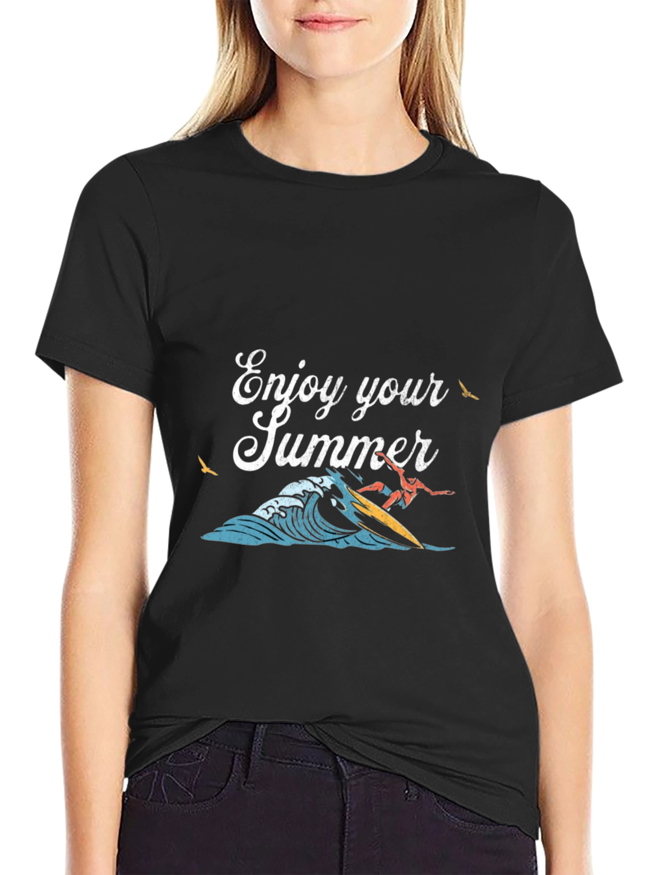 Enjoy Your Summer Surfing Graphic Tee