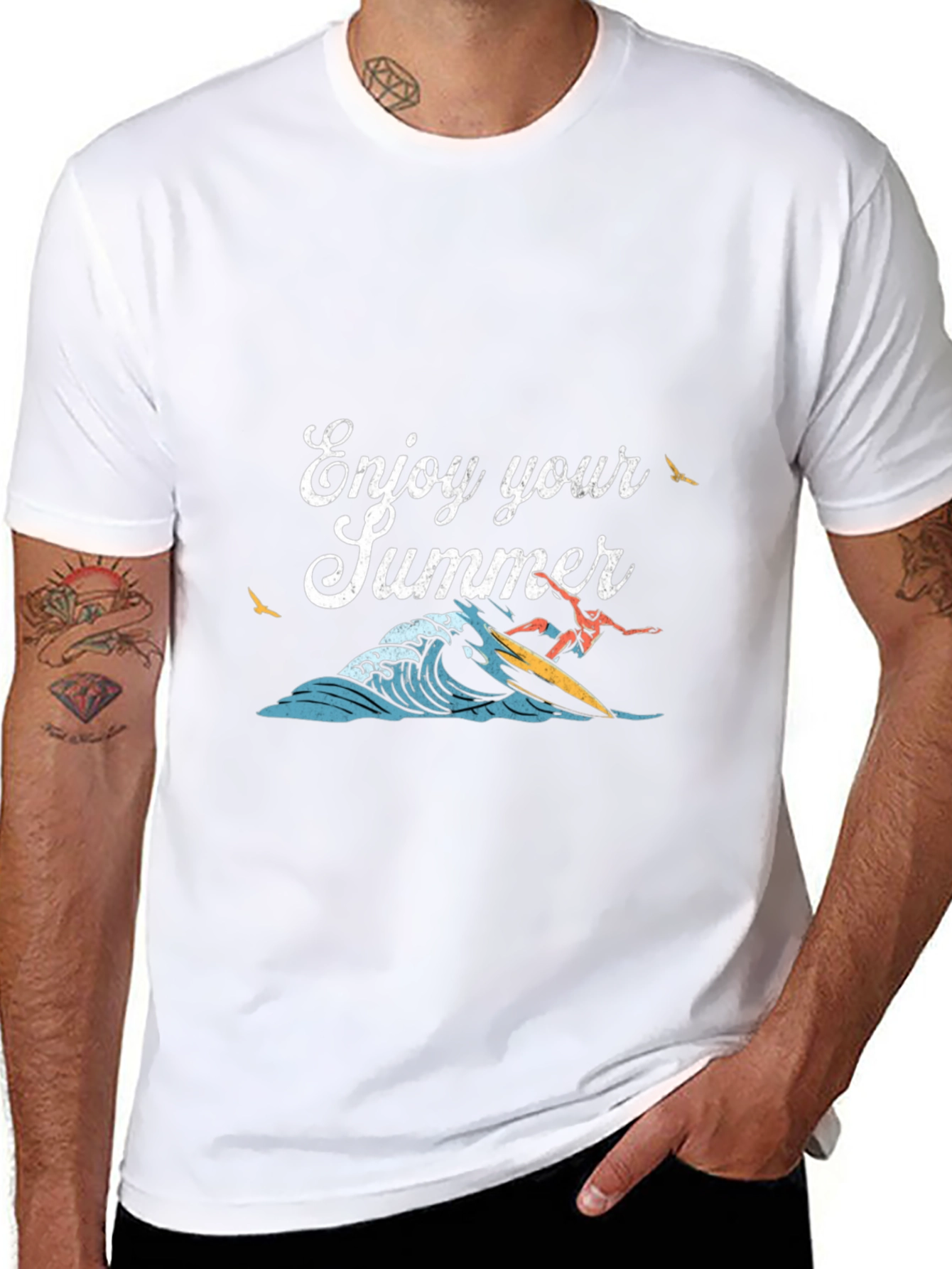 Enjoy Your Summer Surfing Graphic Tee
