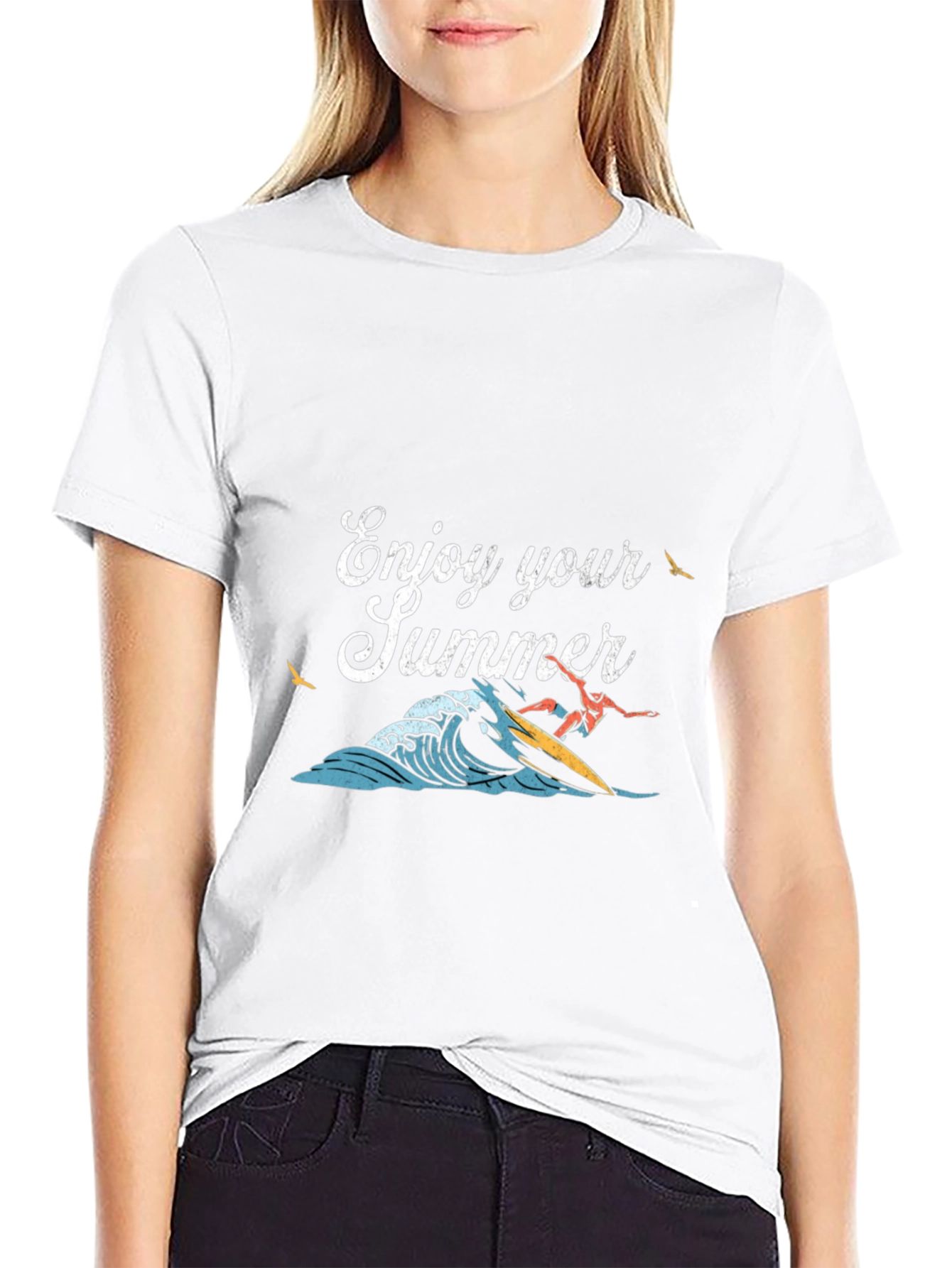 Enjoy Your Summer Surfing Graphic Tee