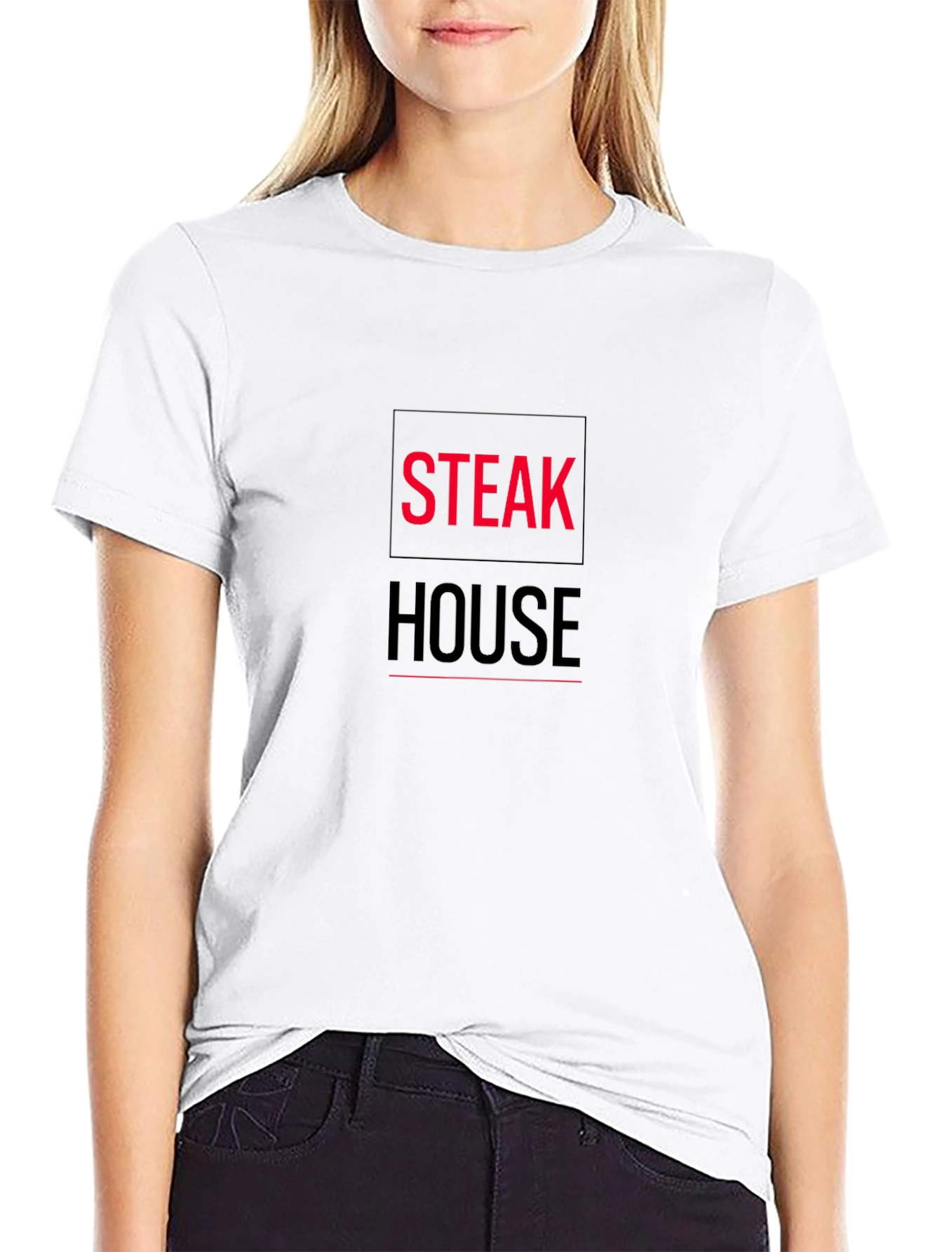 Steak House Black Graphic Tee