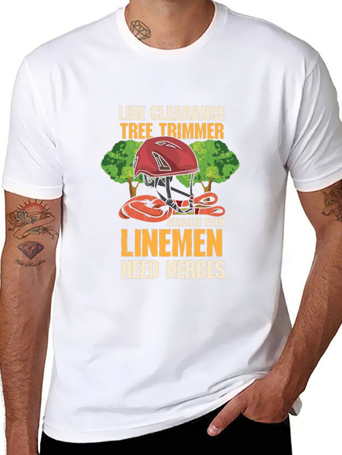 Line Clearance Tree Trimmer T-Shirt - Linemen Heroes Tee