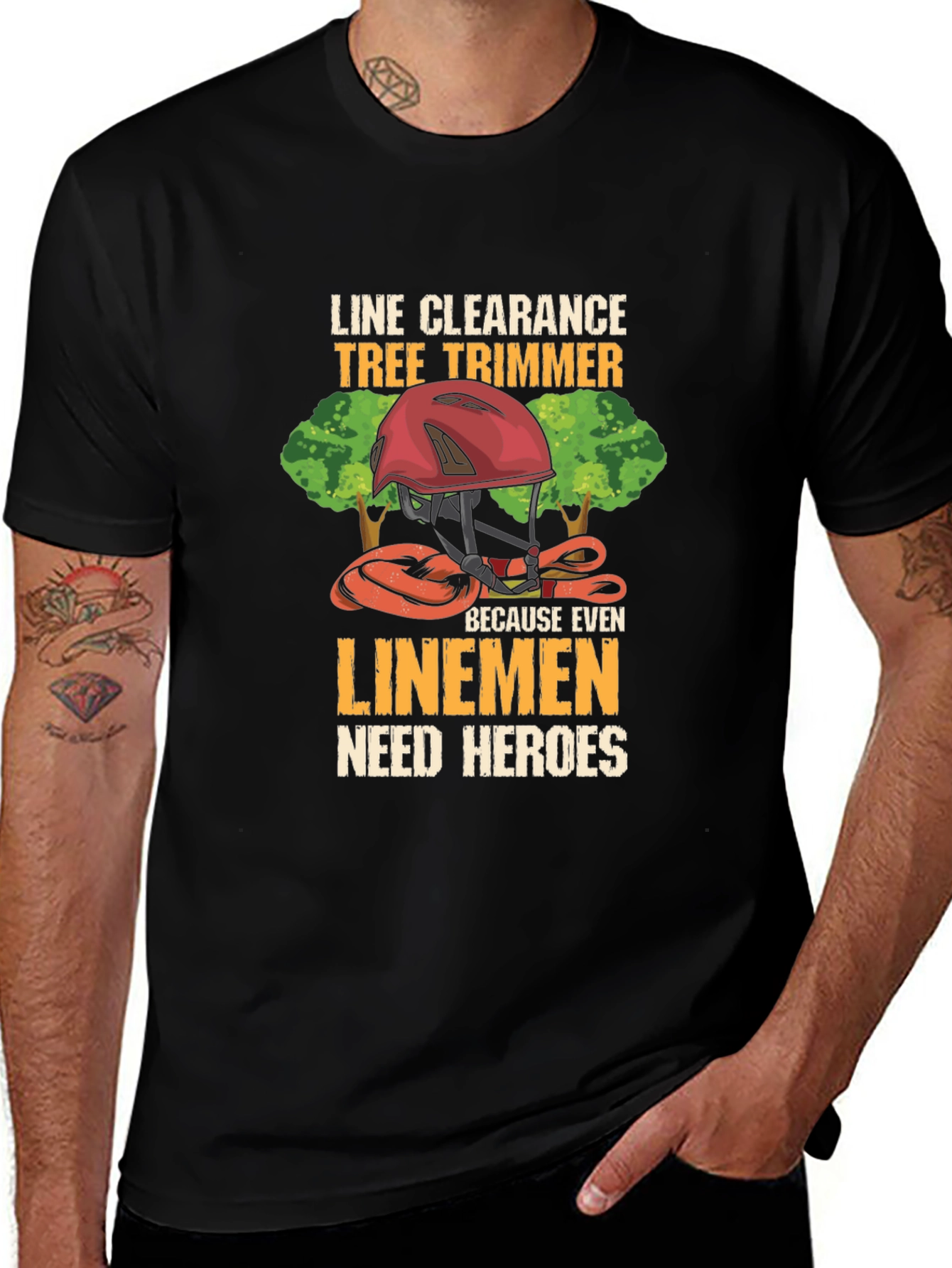 Line Clearance Tree Trimmer T-Shirt - Linemen Heroes Tee