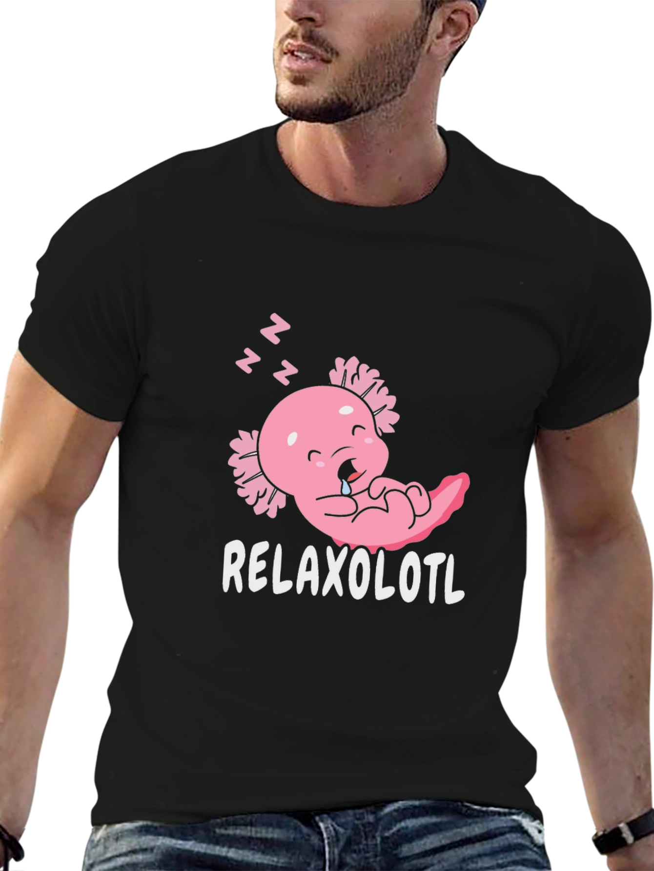 Relaxolotl T-Shirt - Cute Sleeping Axolotl Tee