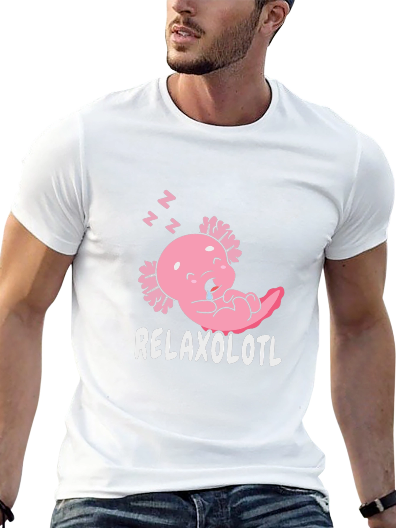 Relaxolotl T-Shirt - Cute Sleeping Axolotl Tee