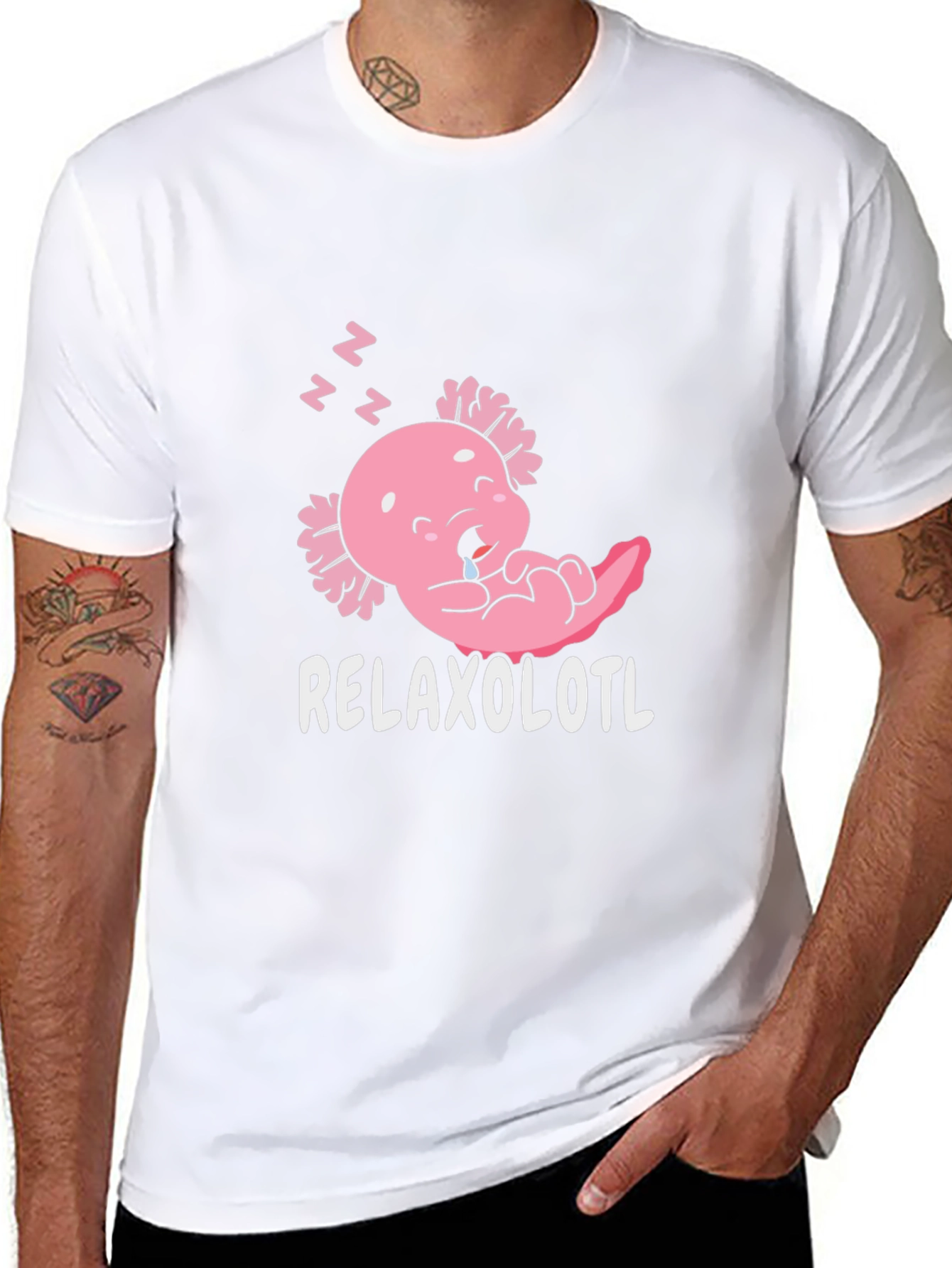 Relaxolotl T-Shirt - Cute Sleeping Axolotl Tee