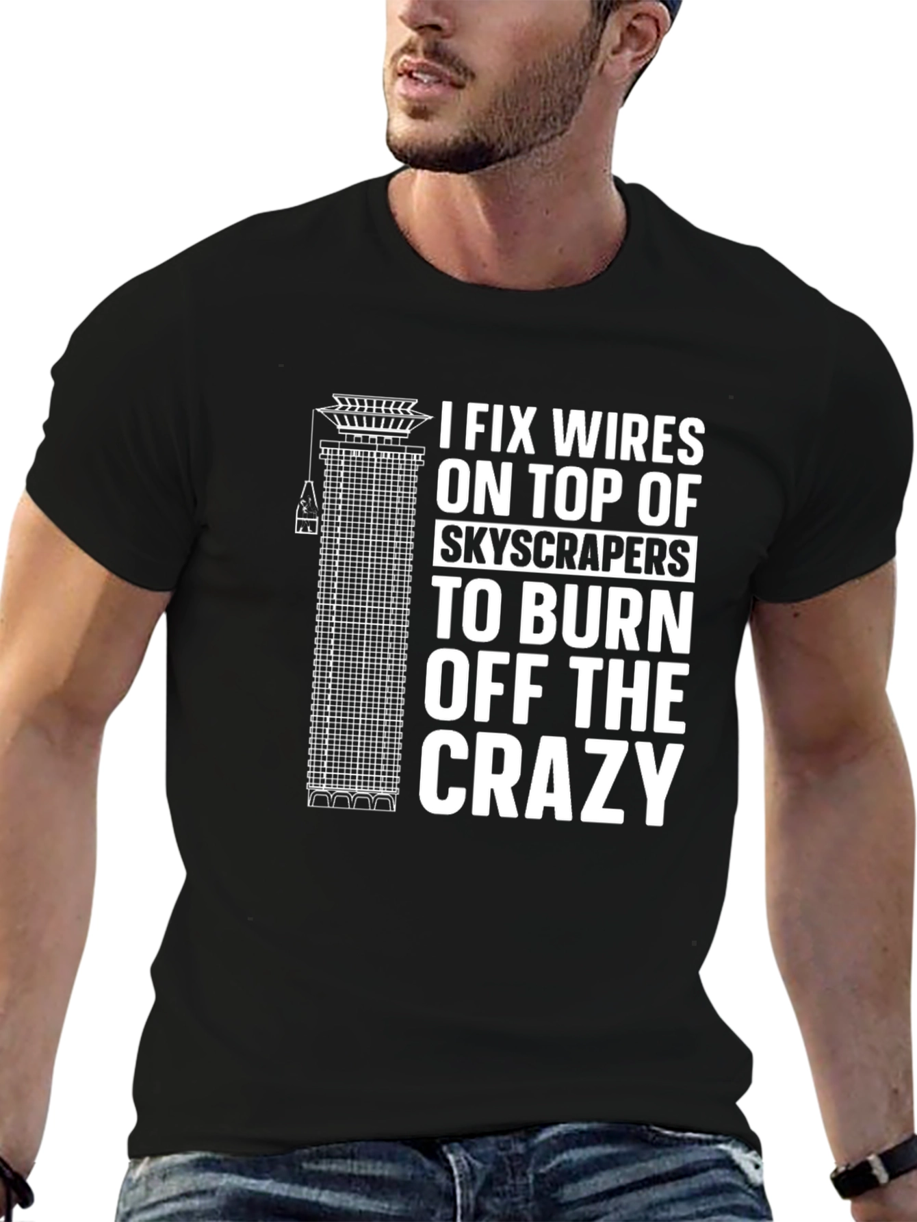 Funny Electrician T-Shirt: I Fix Wires