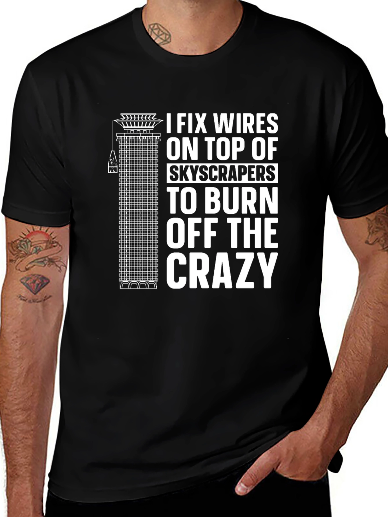 Funny Electrician T-Shirt: I Fix Wires