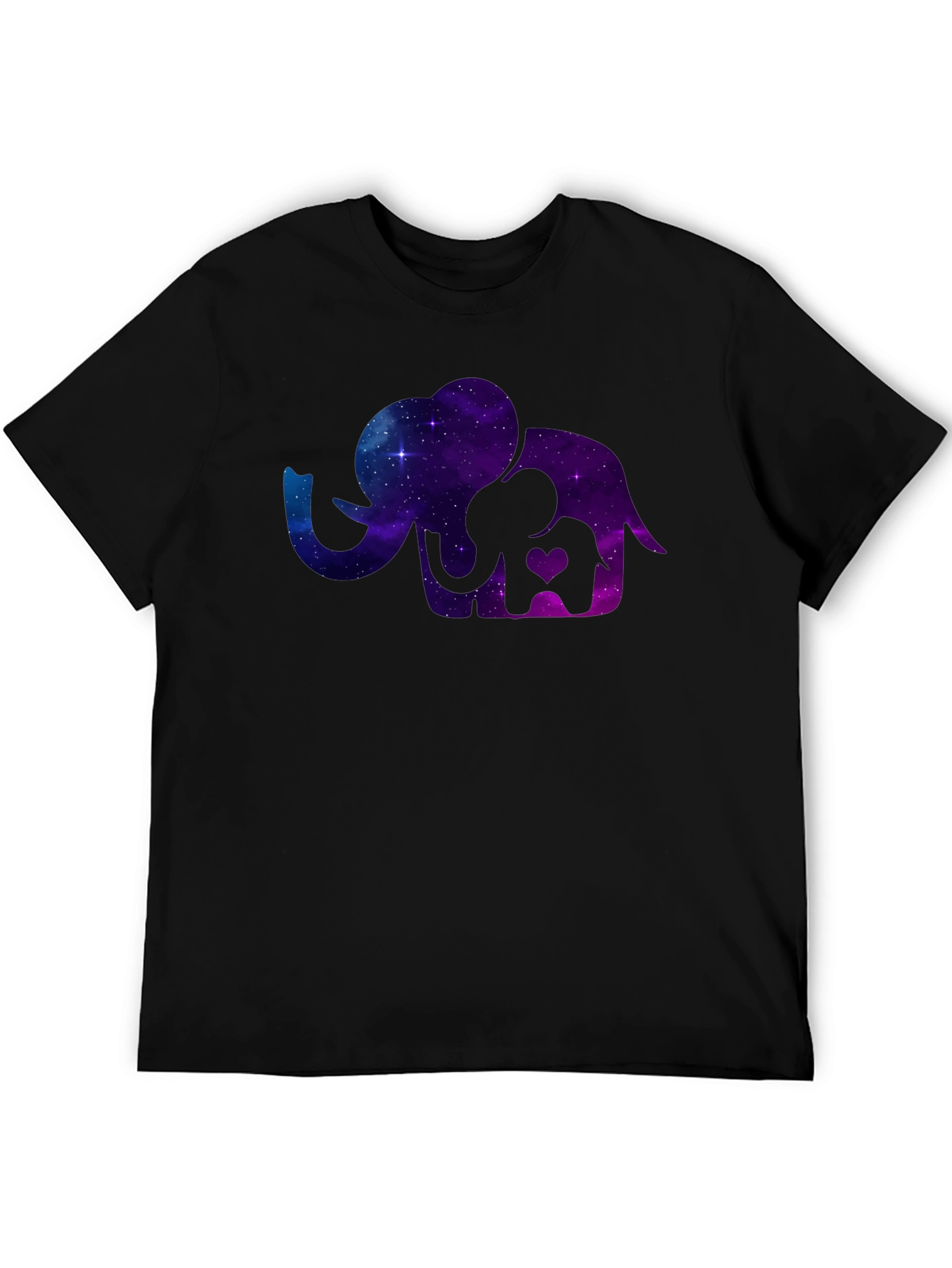 Elephant Galaxy T-Shirt - Cosmic Mother & Baby Tee