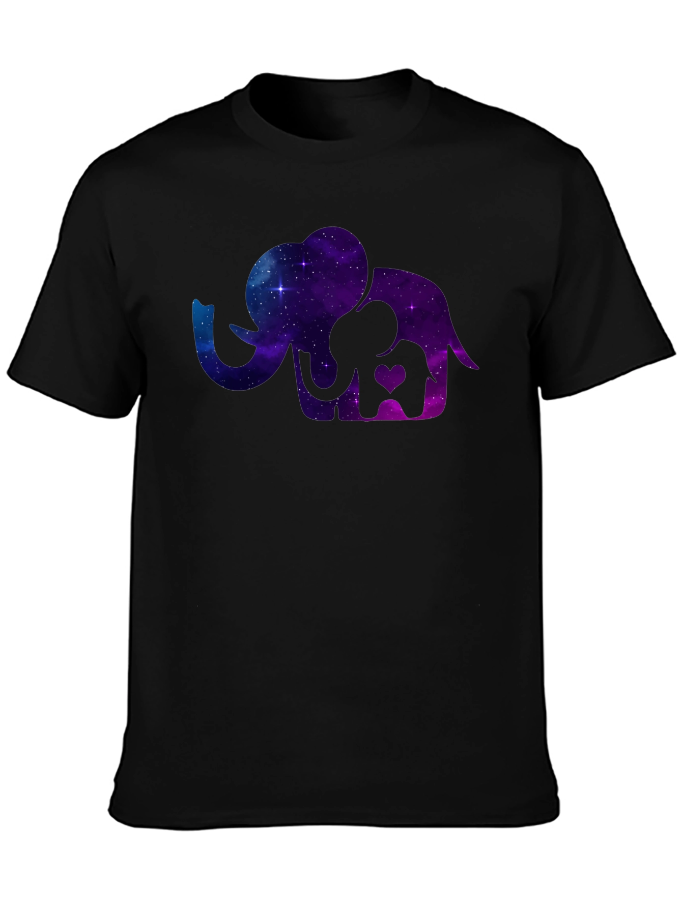 Elephant Galaxy T-Shirt - Cosmic Mother & Baby Tee