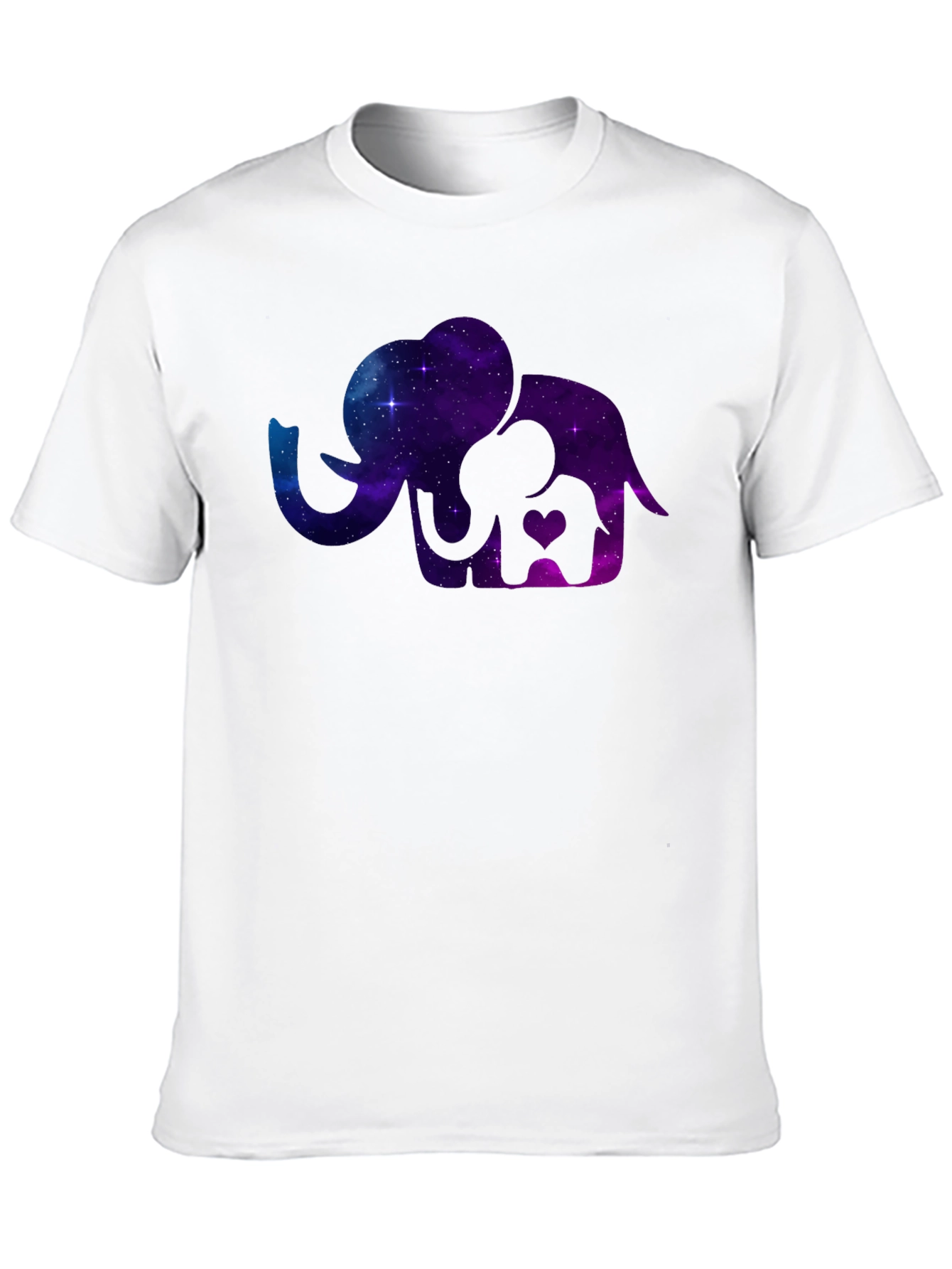 Elephant Galaxy T-Shirt - Cosmic Mother & Baby Tee