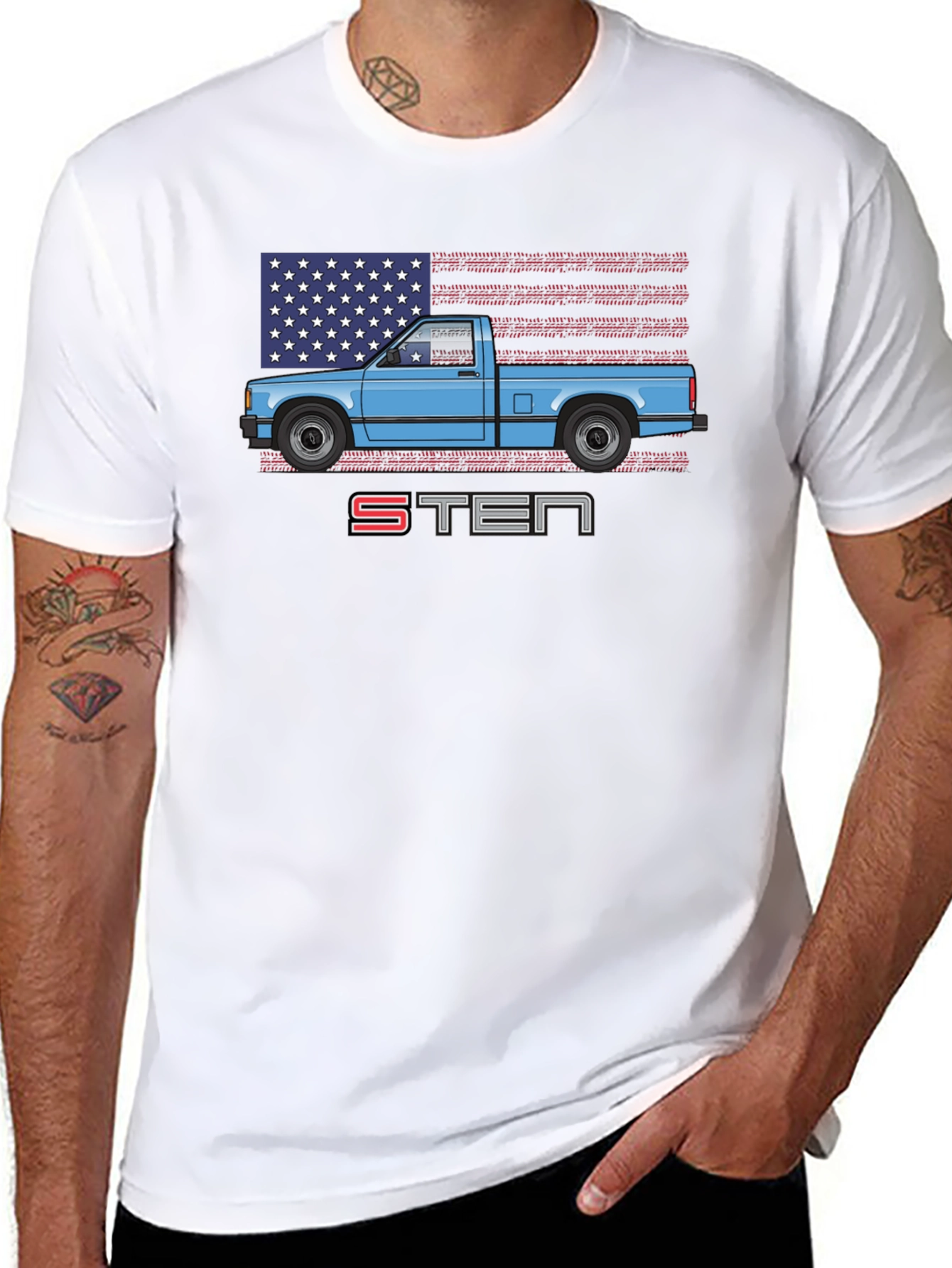 S10 Truck Graphic Tee - American Flag