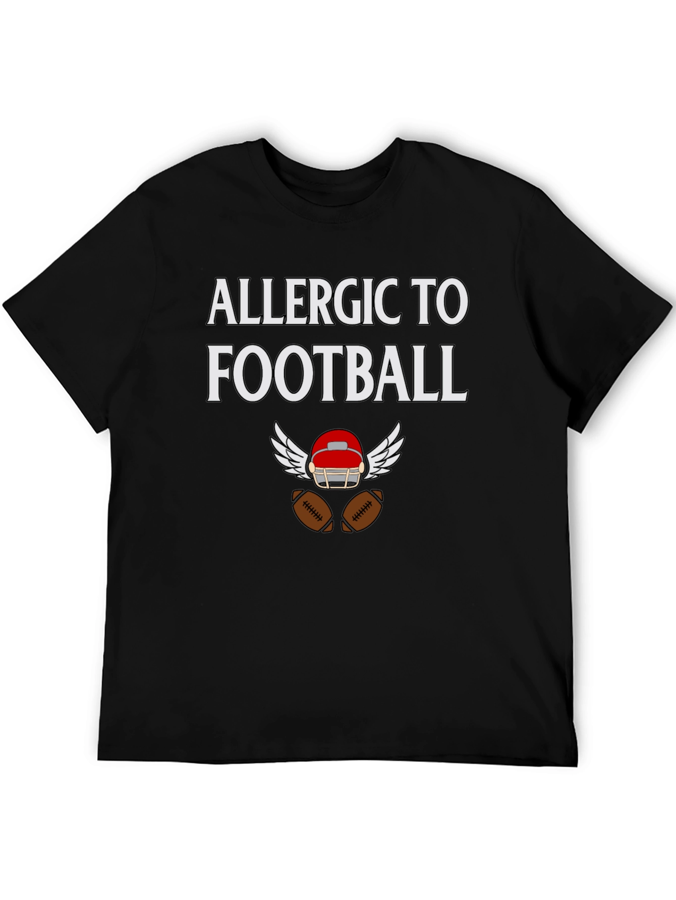 Allergic To Football T-Shirt Sports Humor