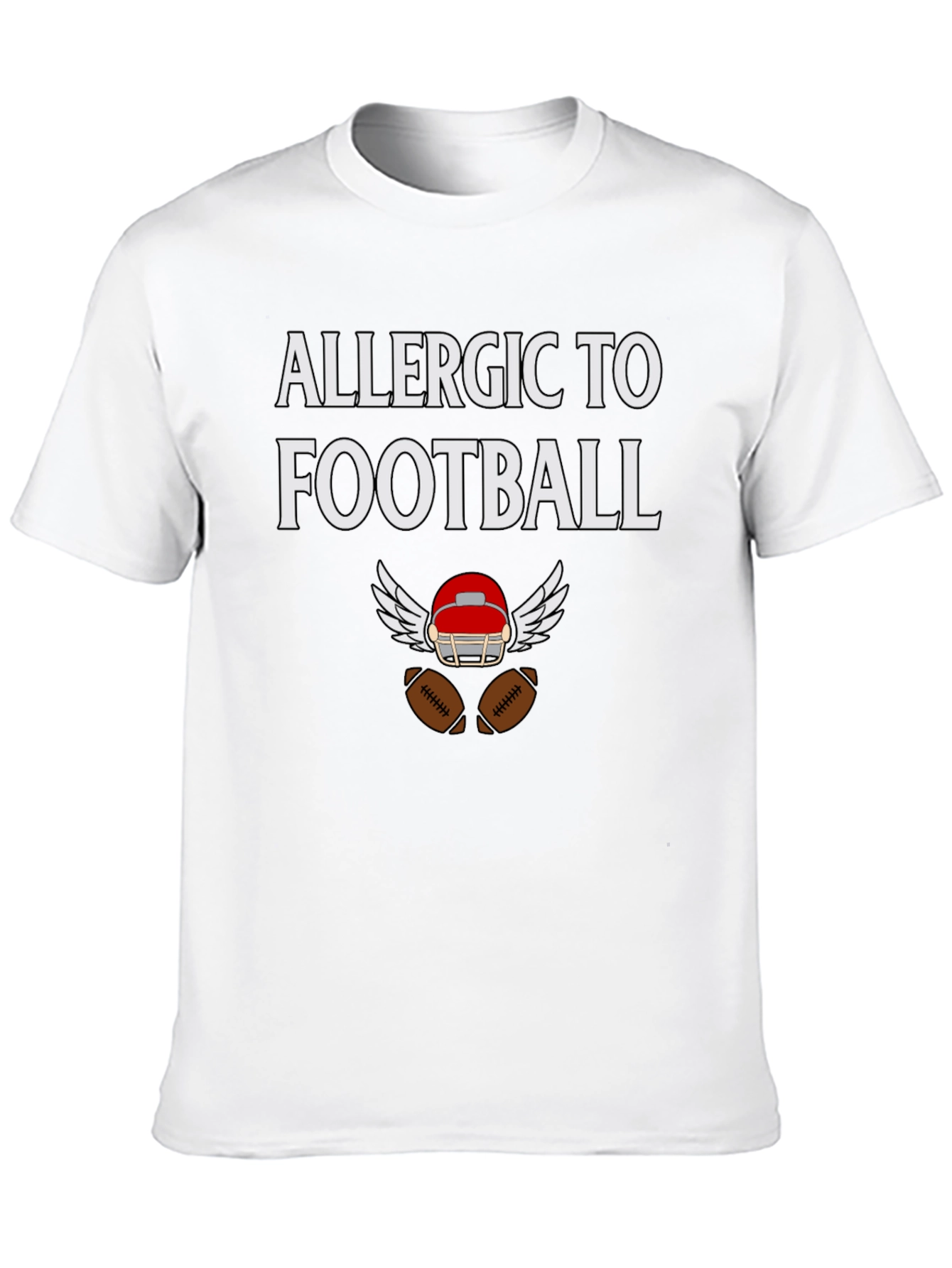 Allergic To Football T-Shirt Sports Humor