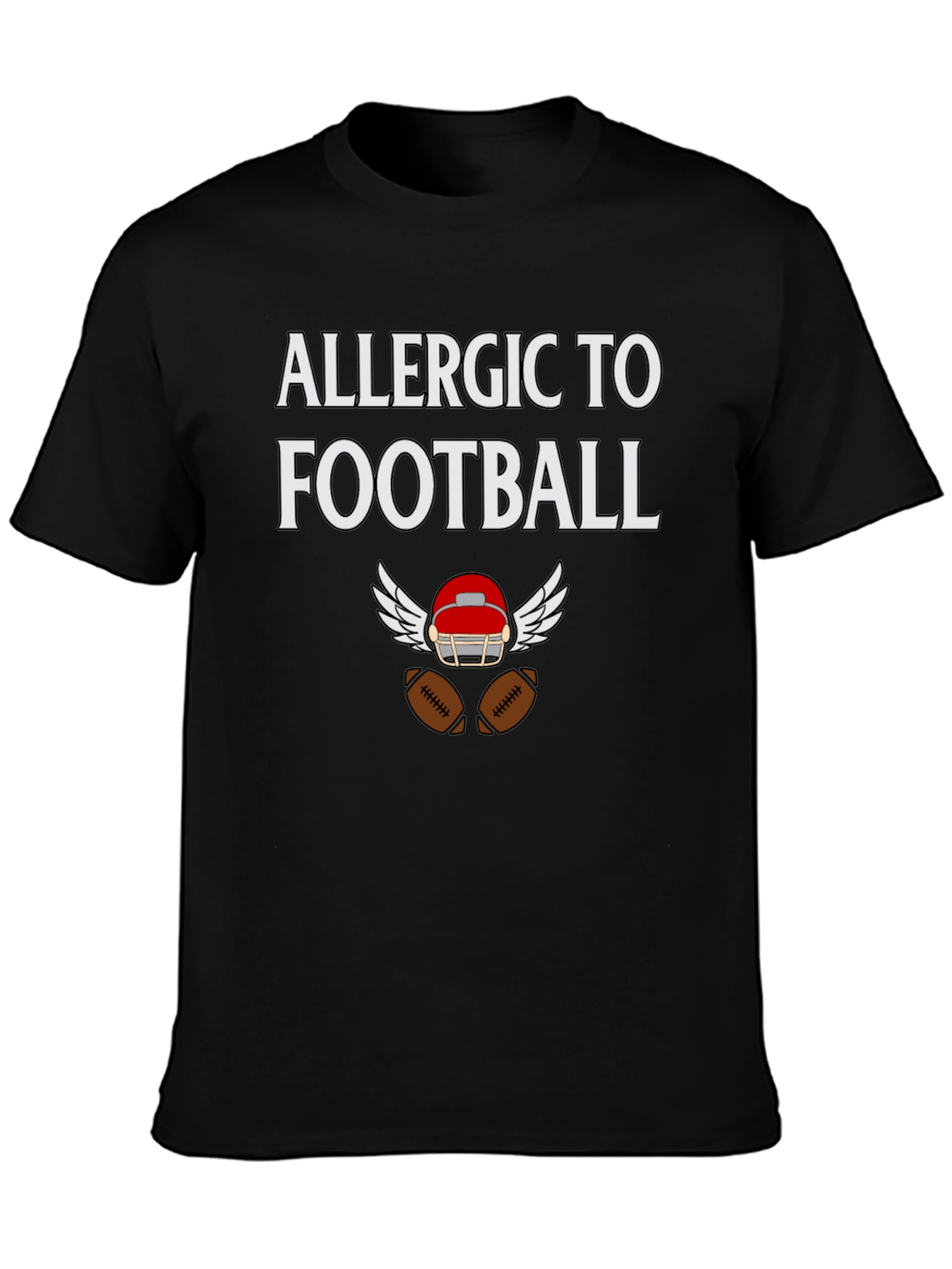 Allergic To Football T-Shirt Sports Humor