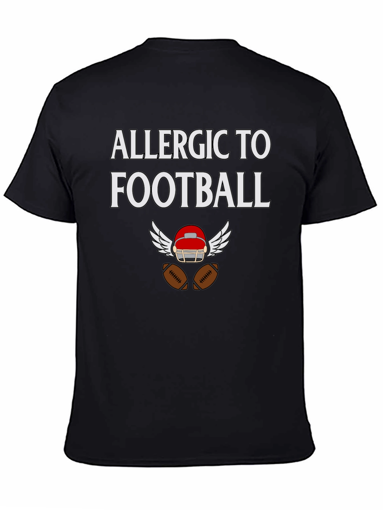 Allergic To Football T-Shirt Sports Humor