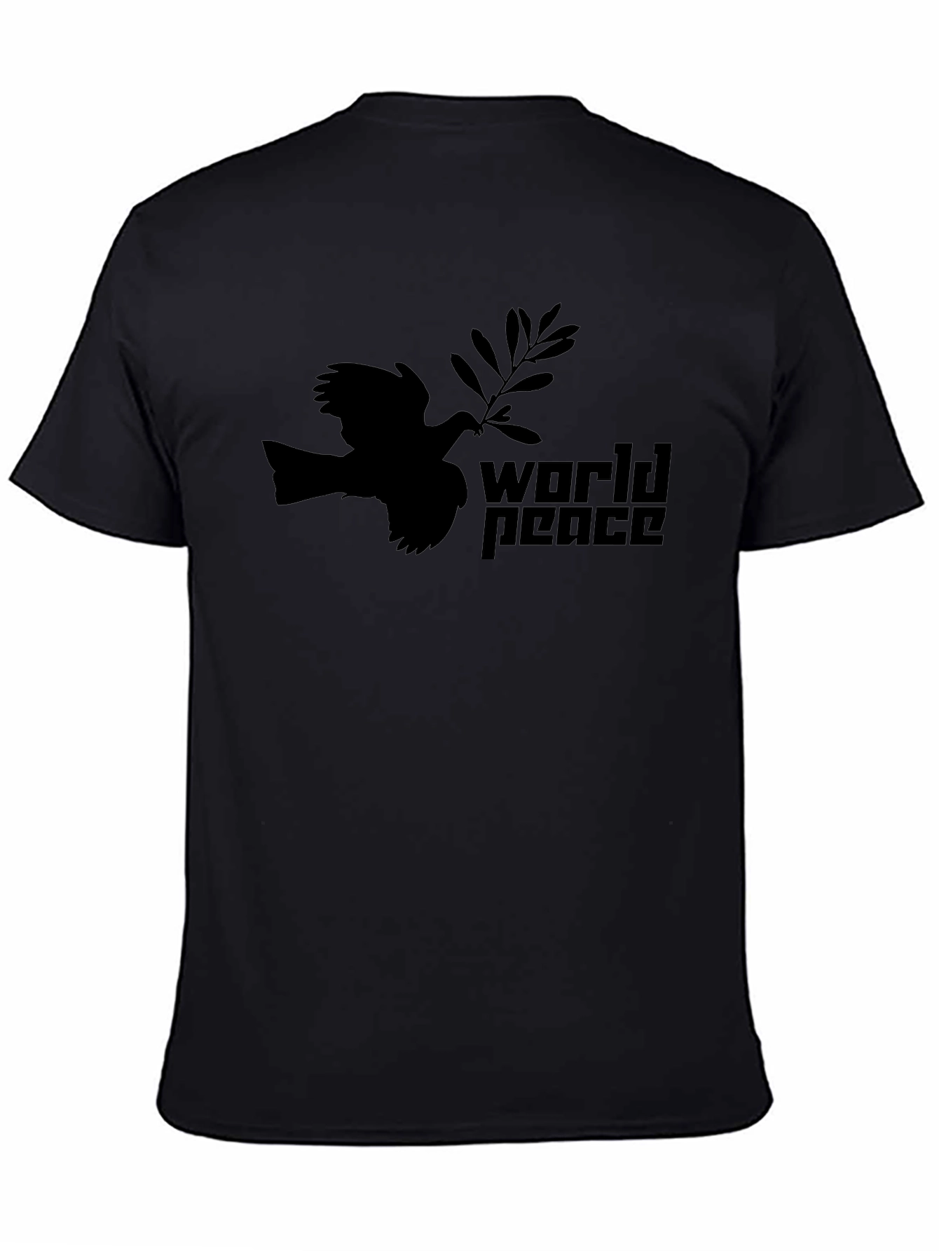 World Peace Dove Graphic Tee - Black