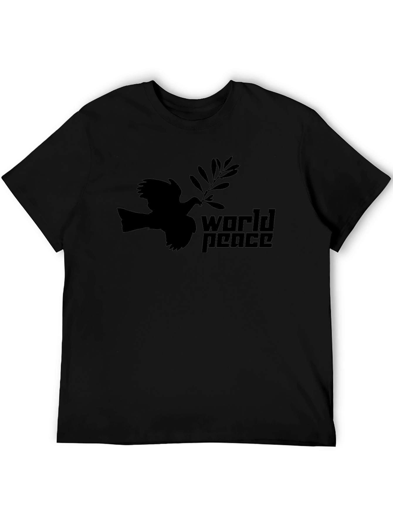 World Peace Dove Graphic Tee - Black