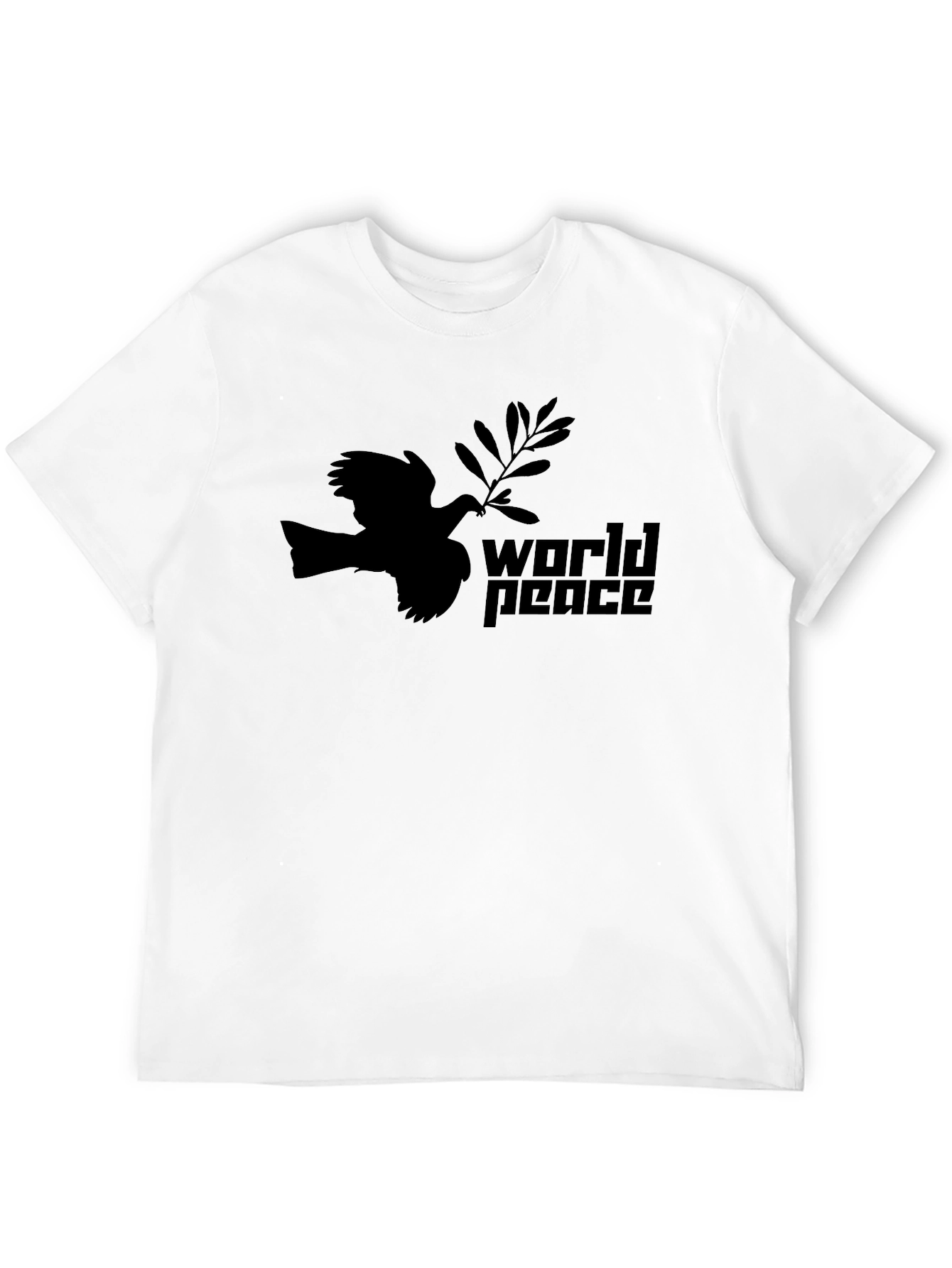 World Peace Dove Graphic Tee - Black