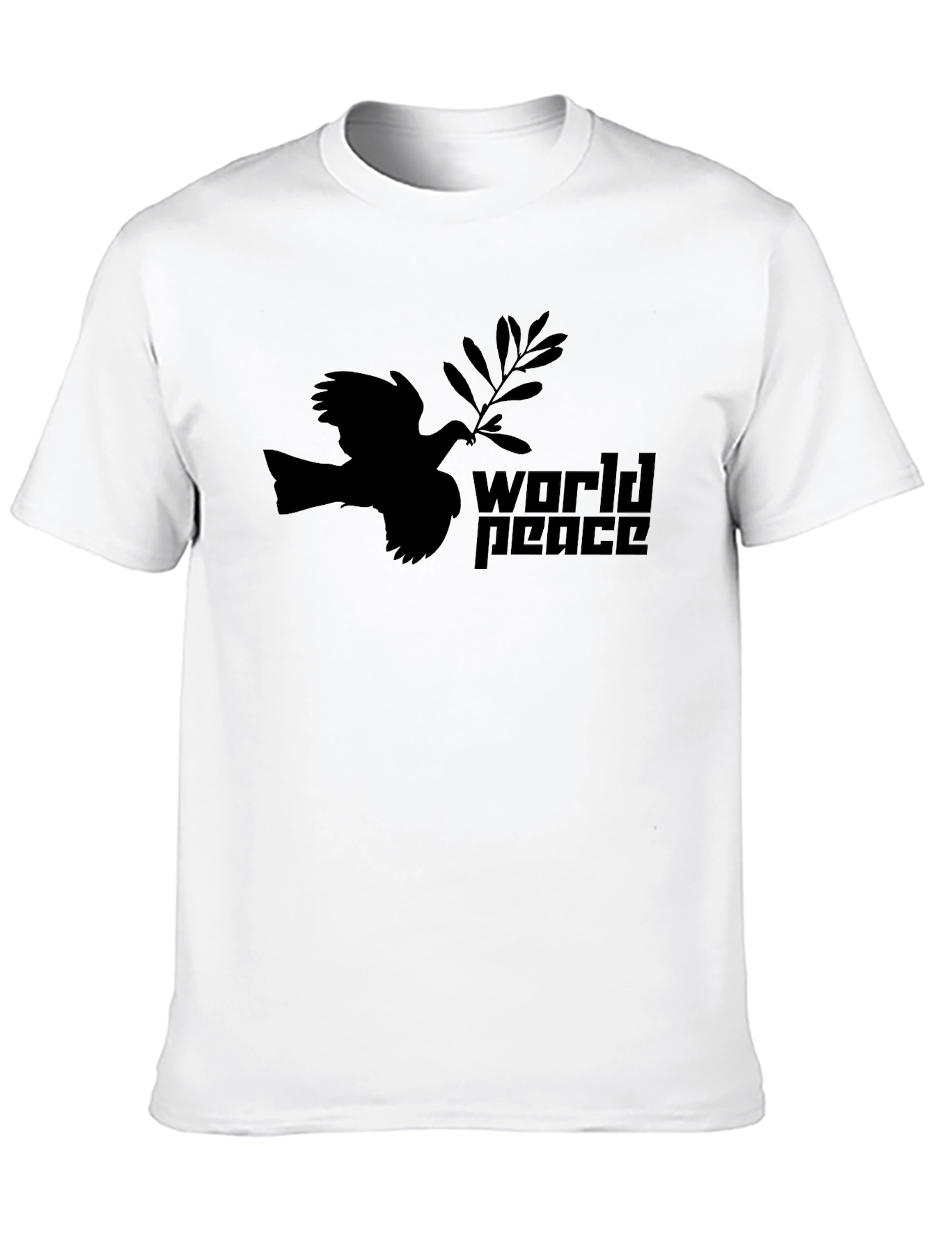 World Peace Dove Graphic Tee - Black