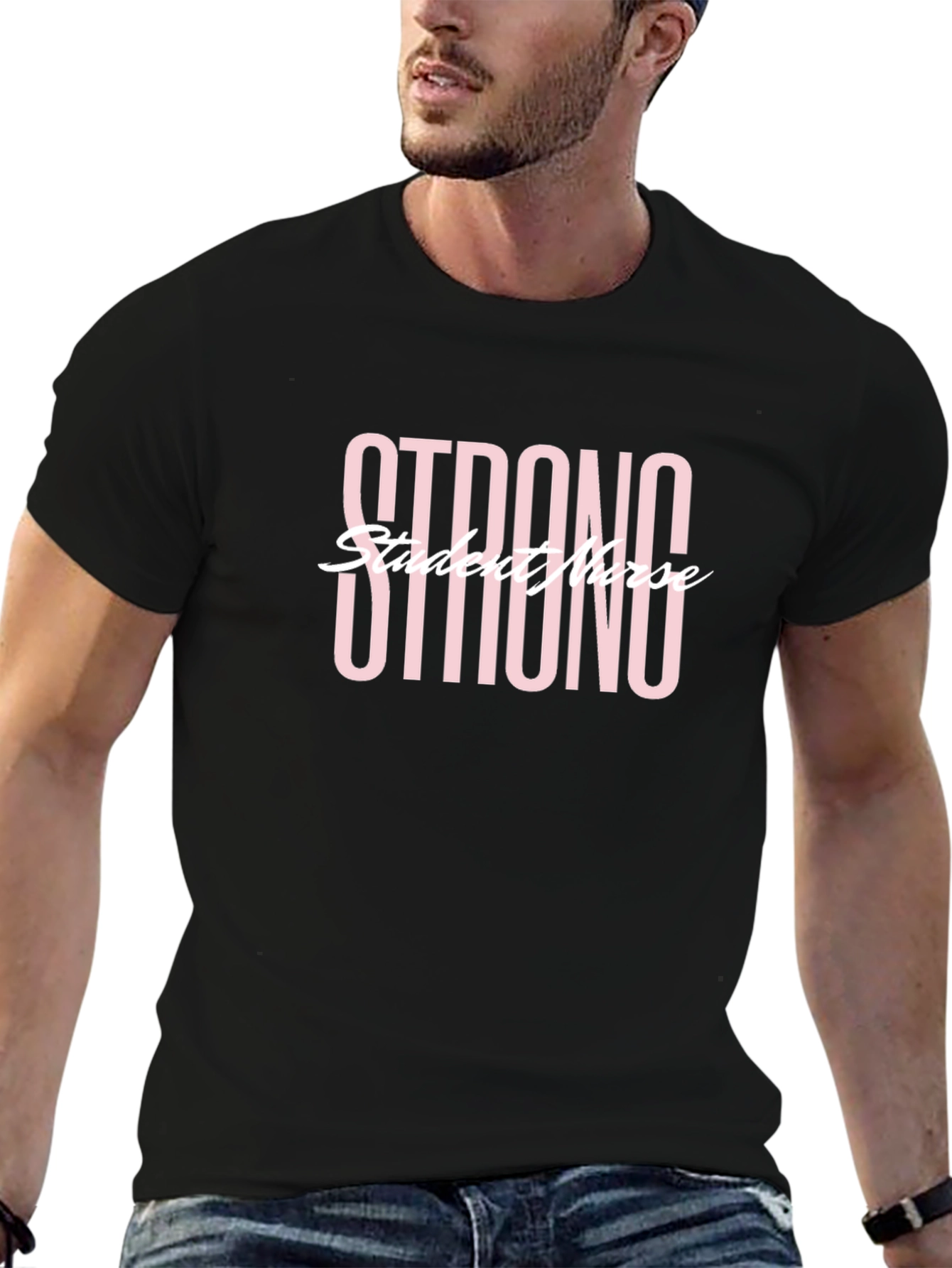 Strong Student Nurse Black T-Shirt