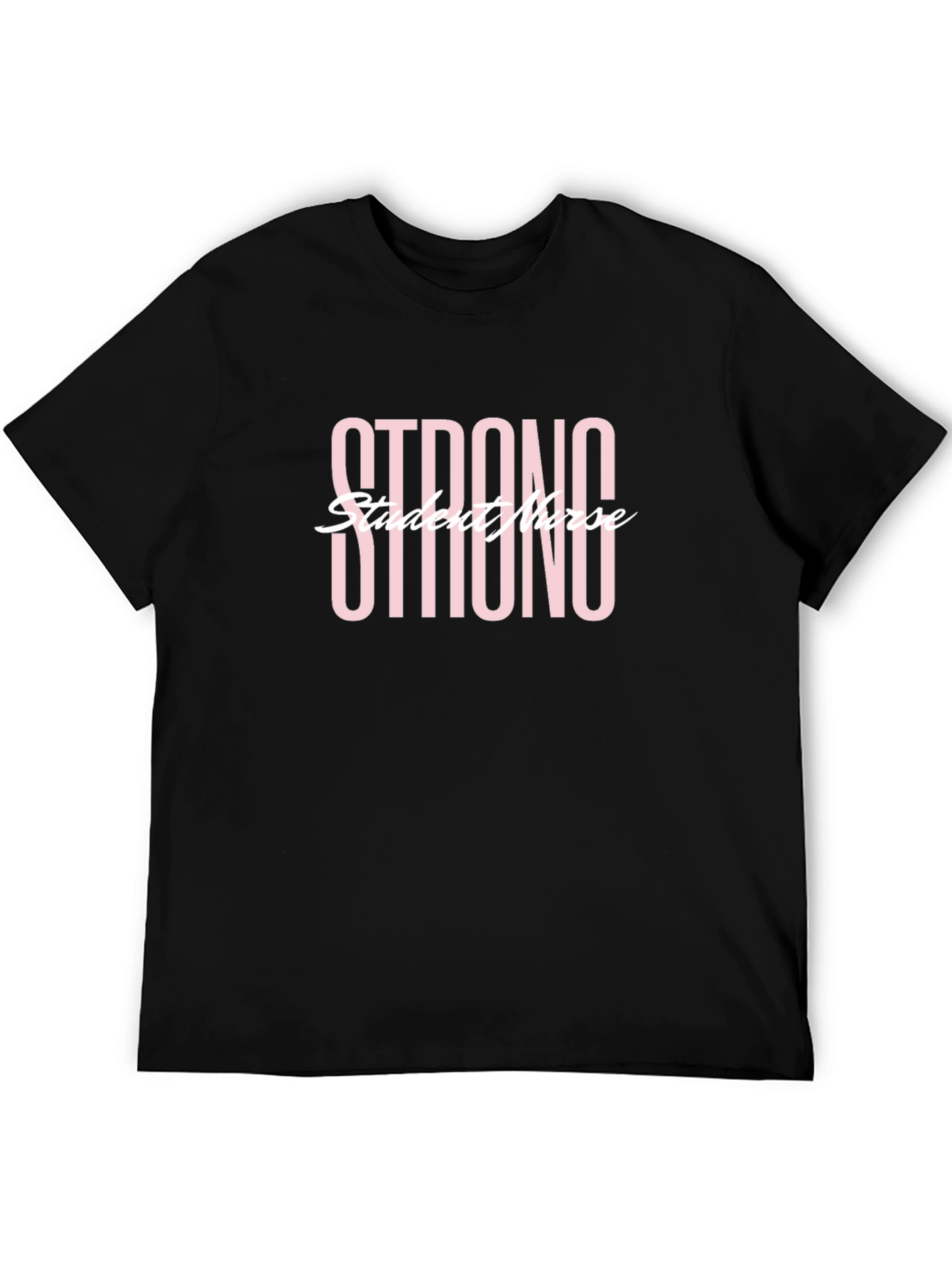 Strong Student Nurse Black T-Shirt