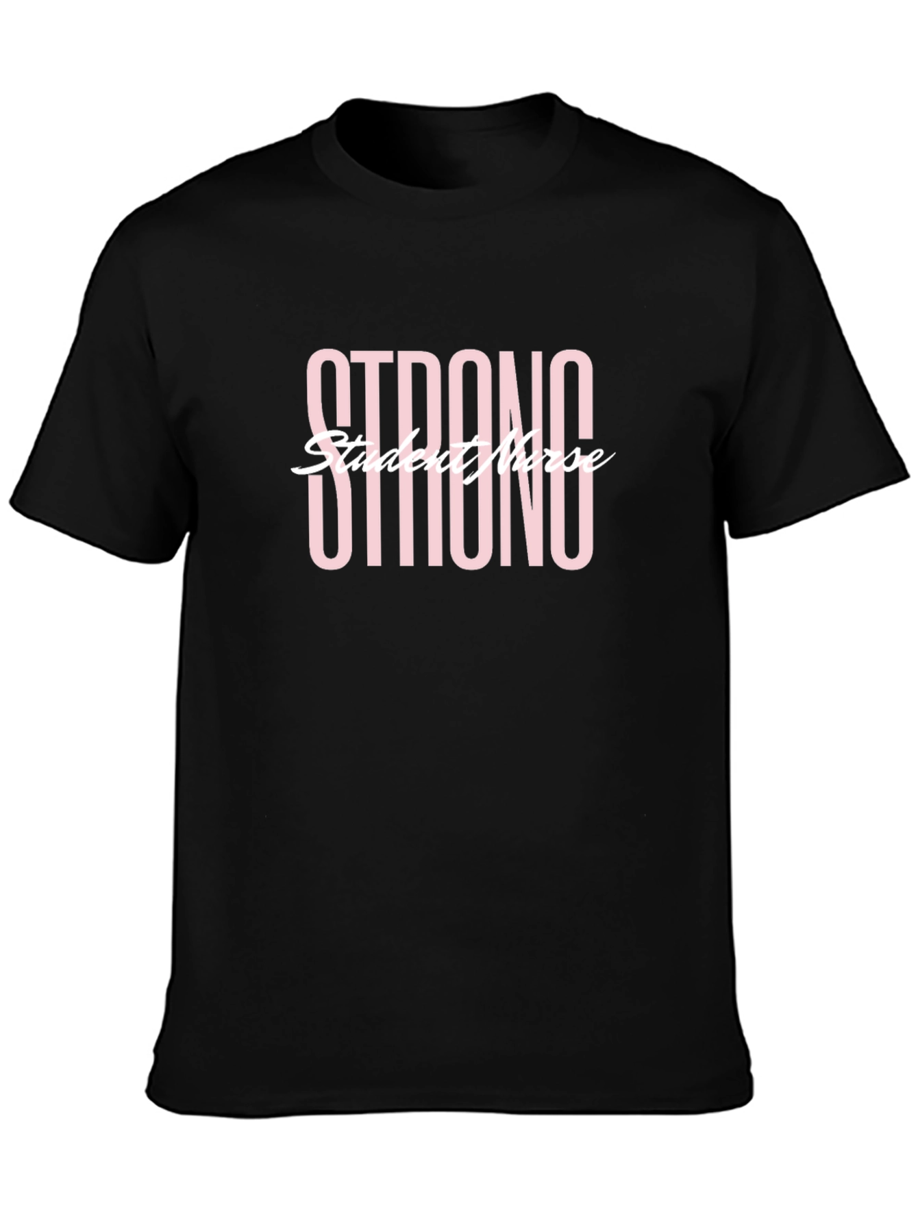 Strong Student Nurse Black T-Shirt