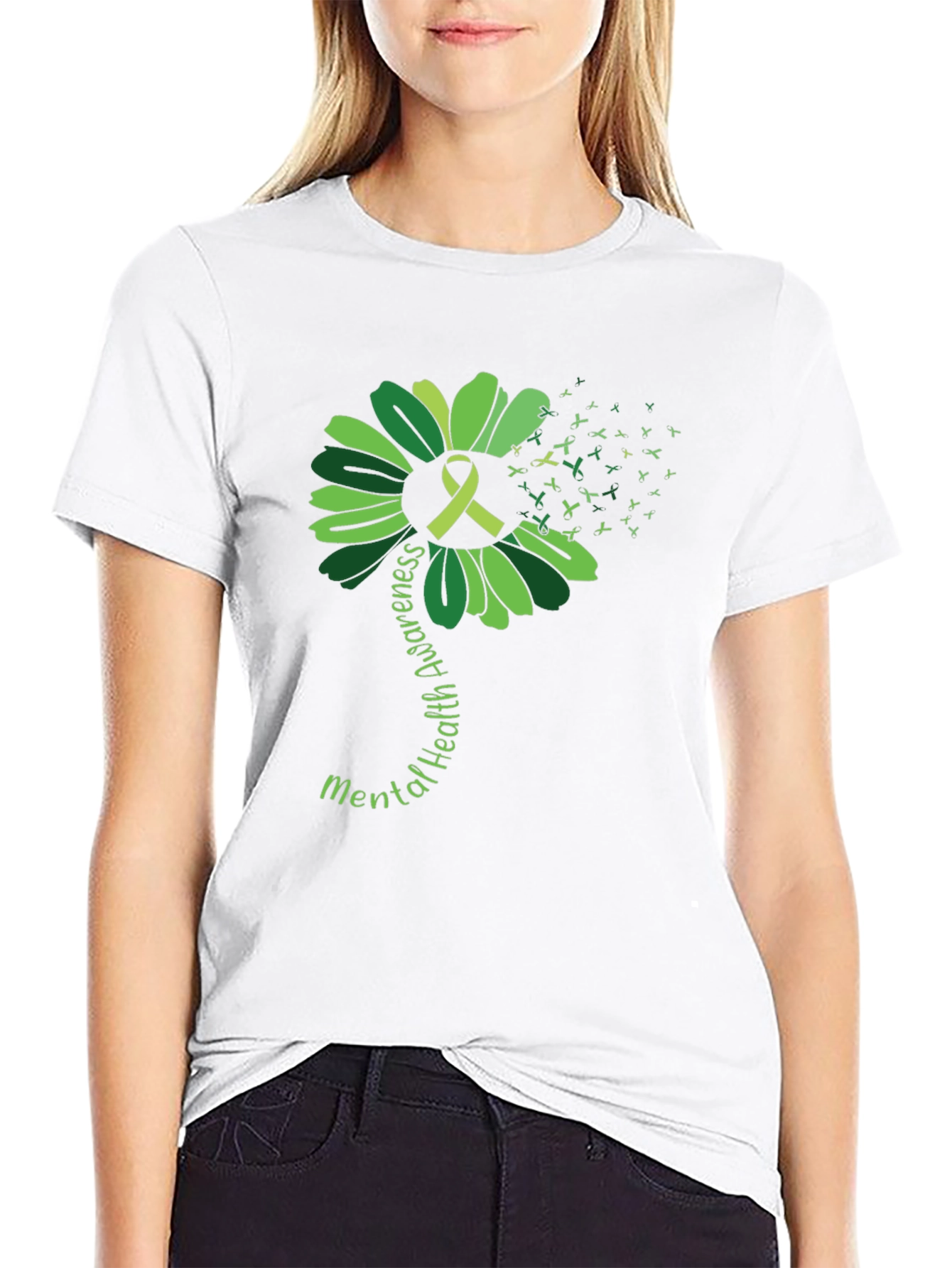 Mental Health Awareness Ribbon T-Shirt