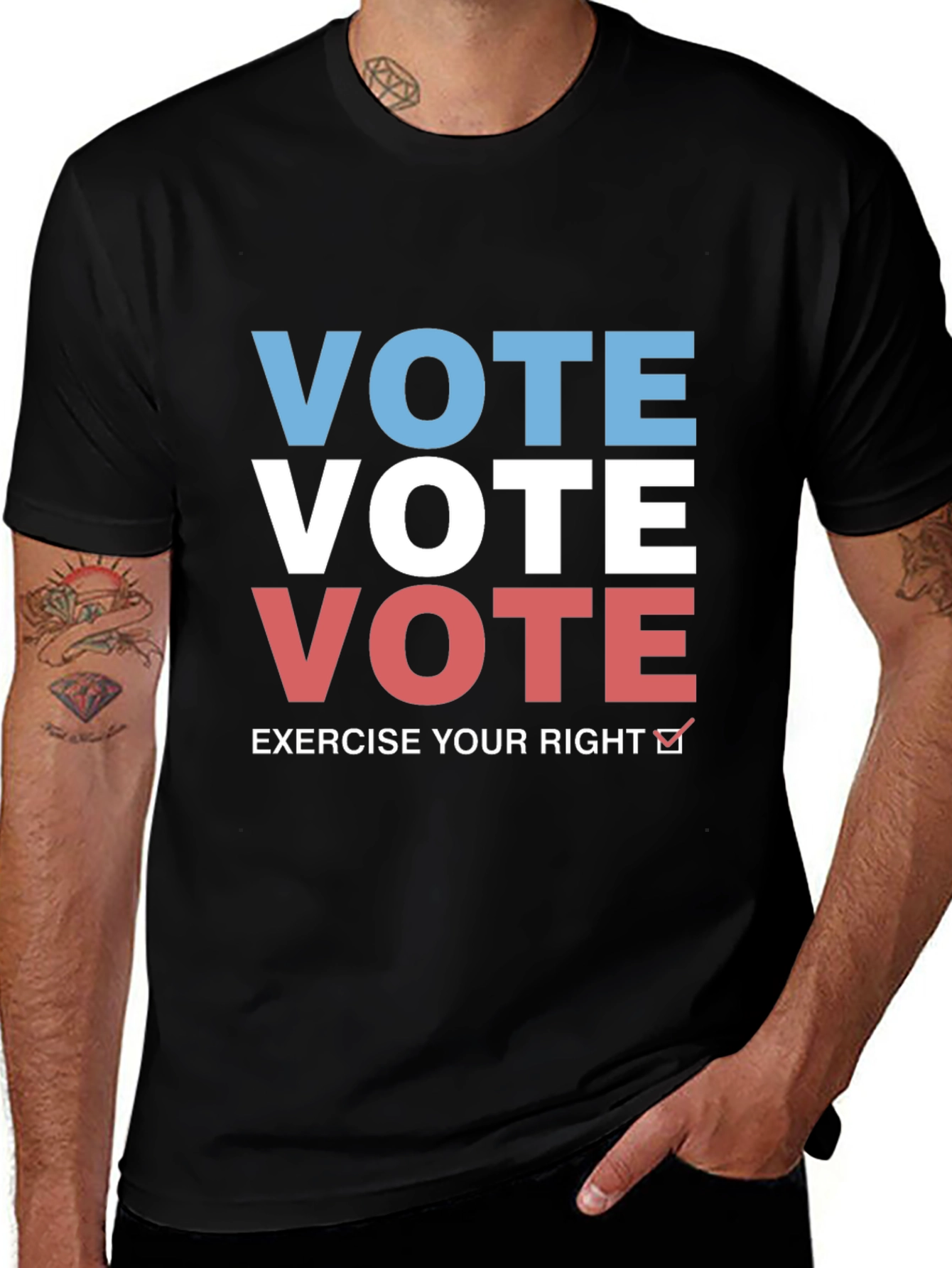 Vote Graphic Tee - Exercise Your Right T-Shirt