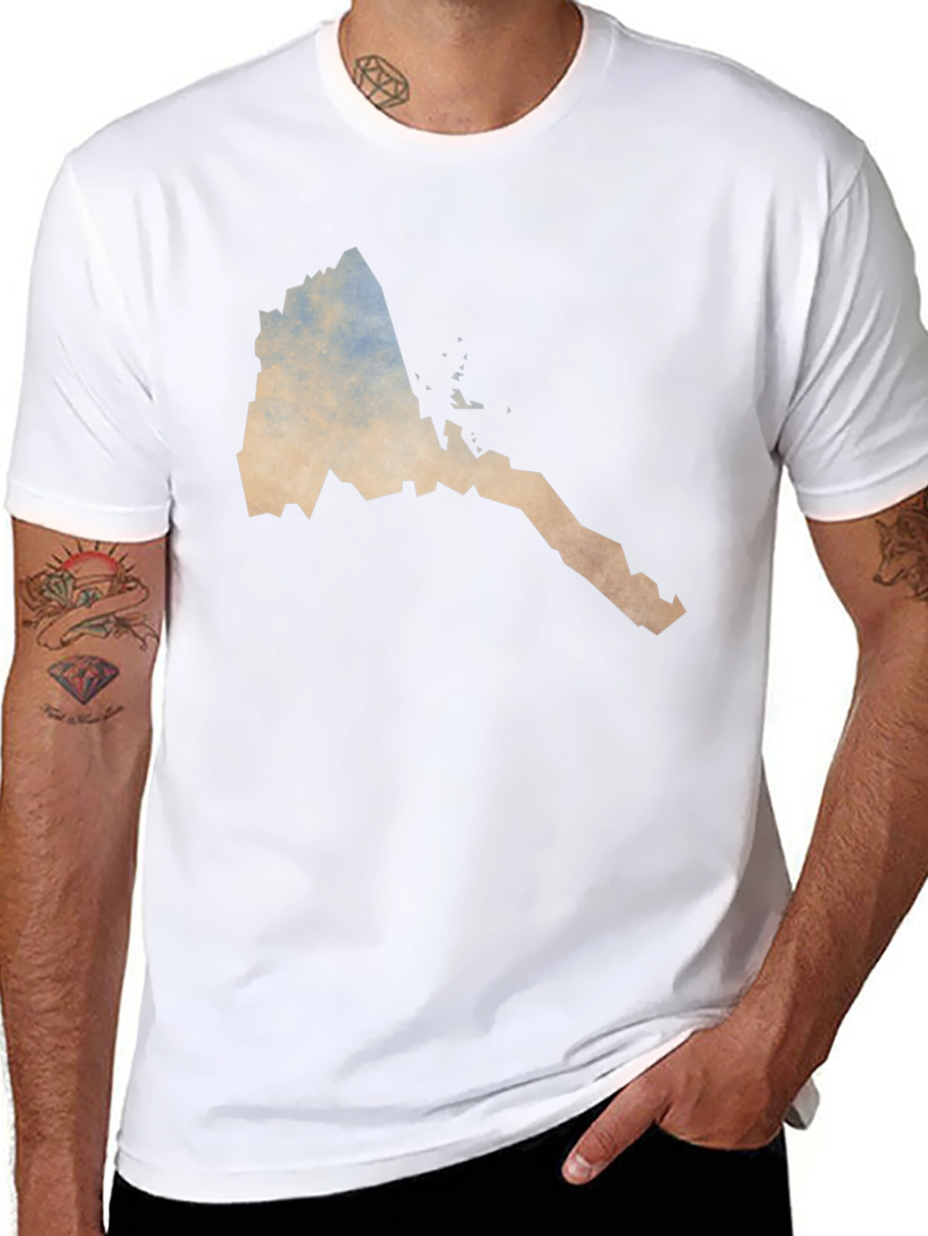 Eritrea Map T-Shirt - Soft Cotton Tee